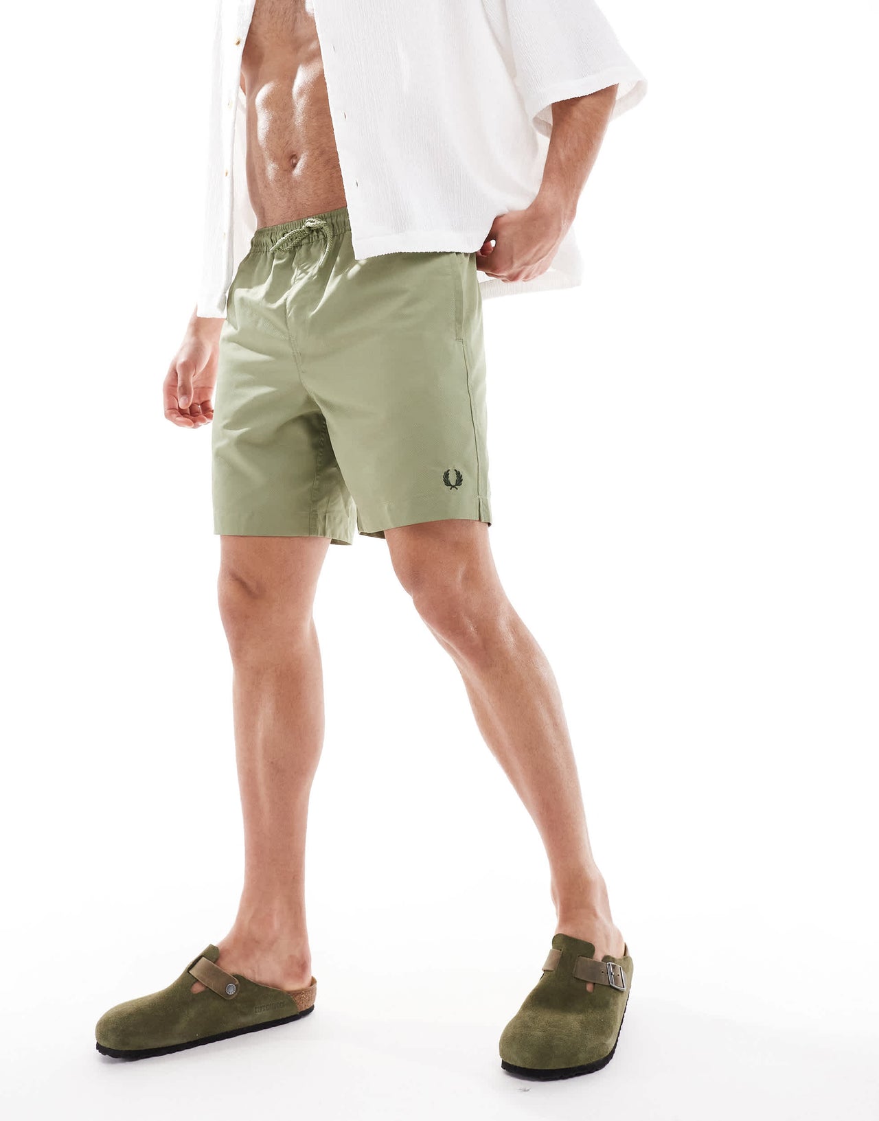 Fred Perry swim short in green