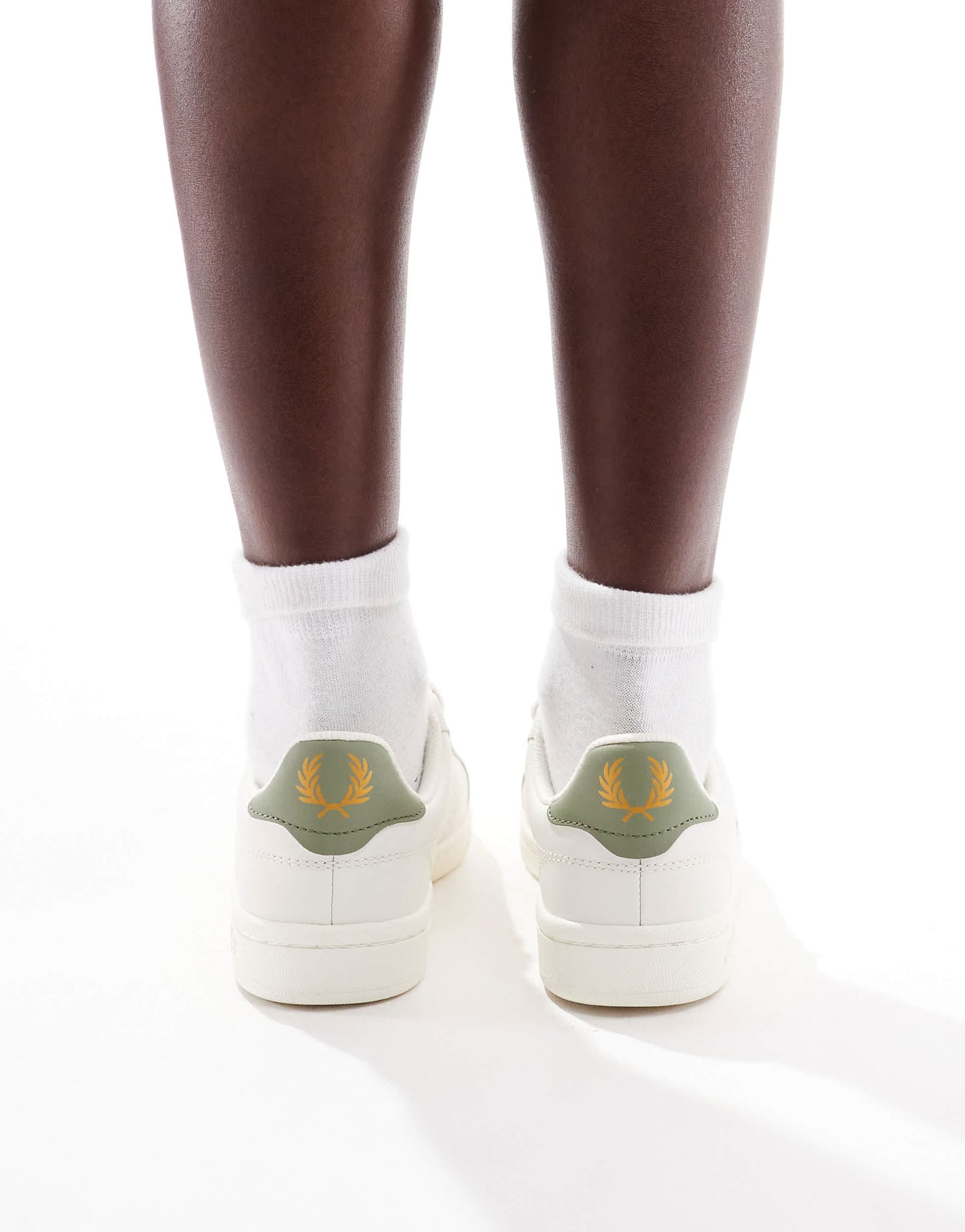 Fred perry B721 leather trainer in white