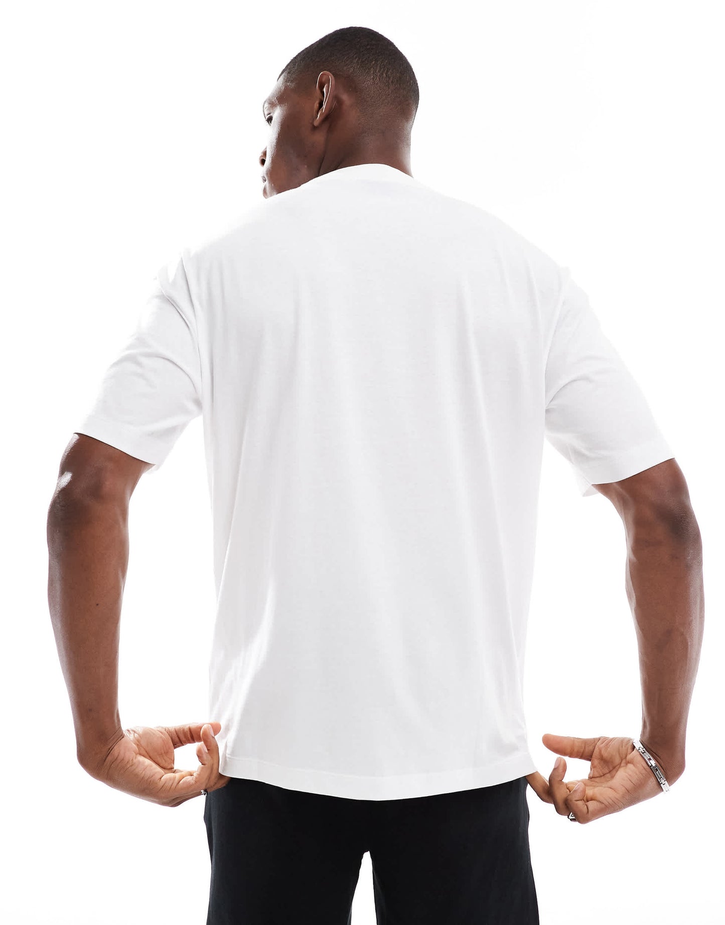 Hugo Blue Nugix logo t-shirt in white