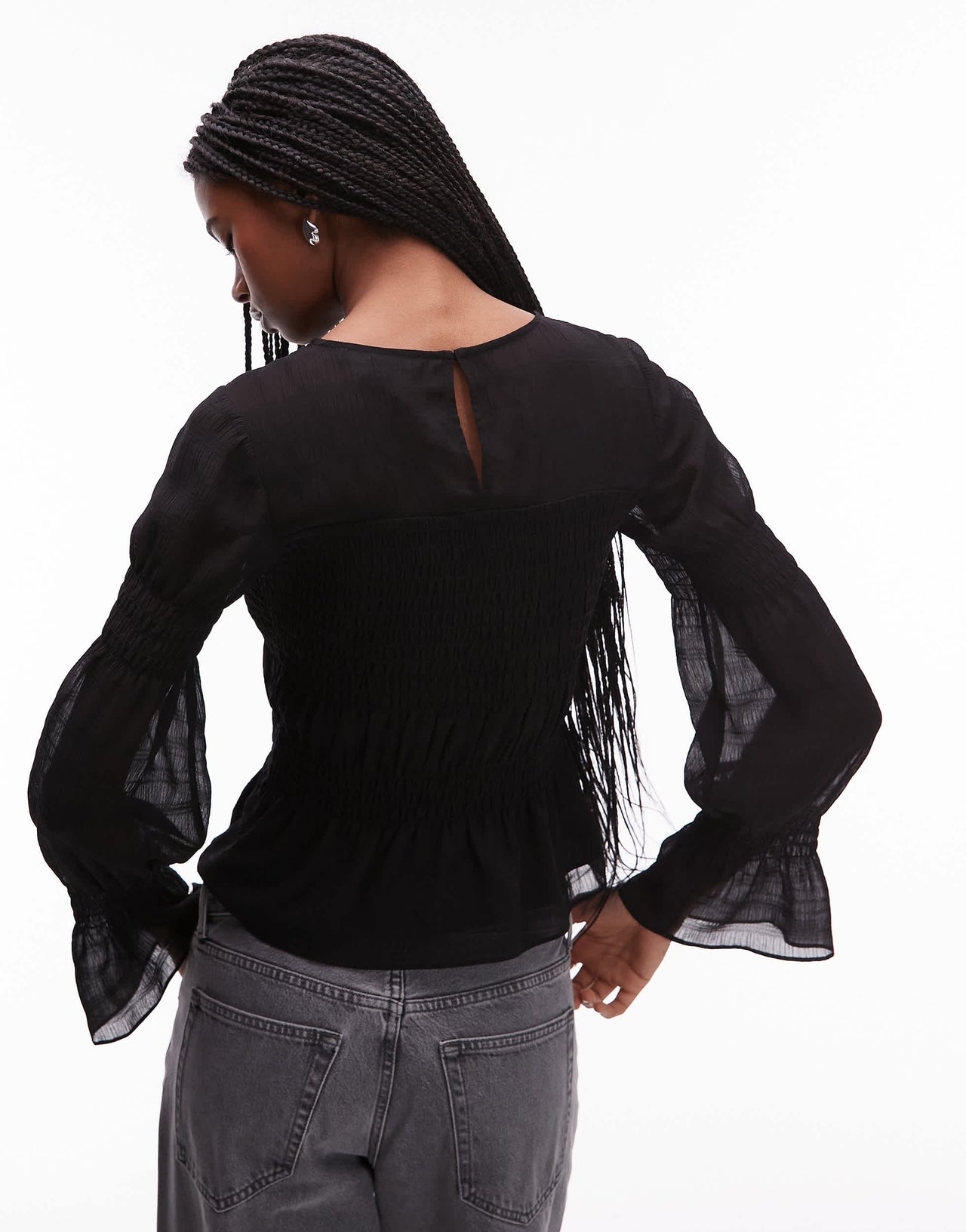 Allsaints pamela top in black