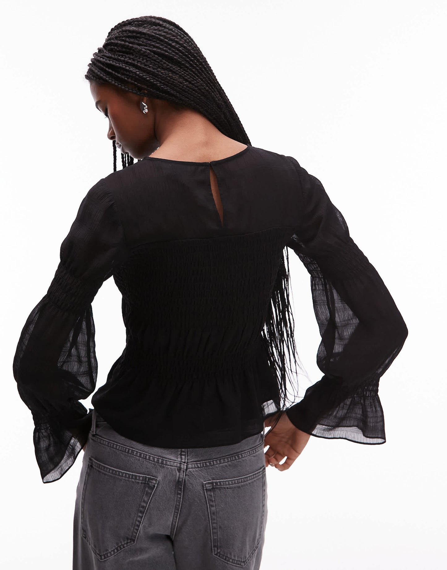 Allsaints pamela top in black