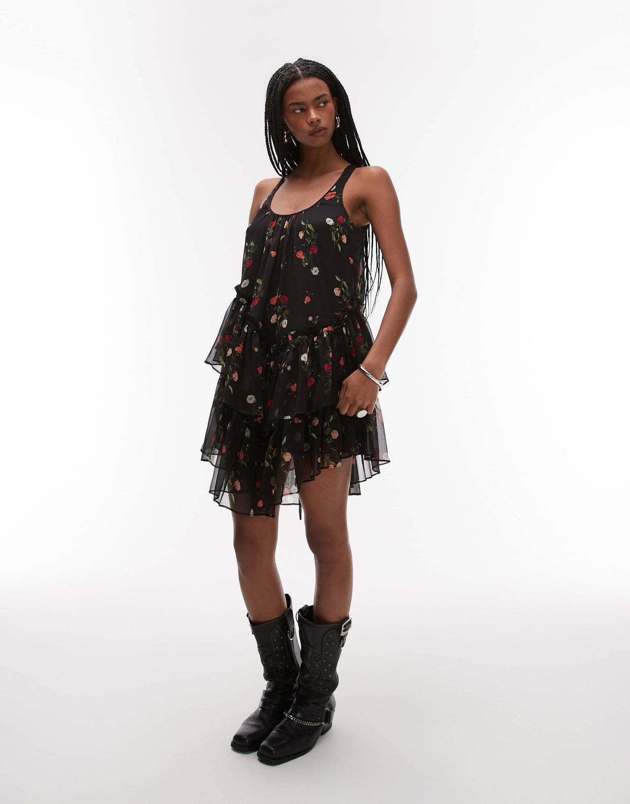 Allsaints rach dress in briar black