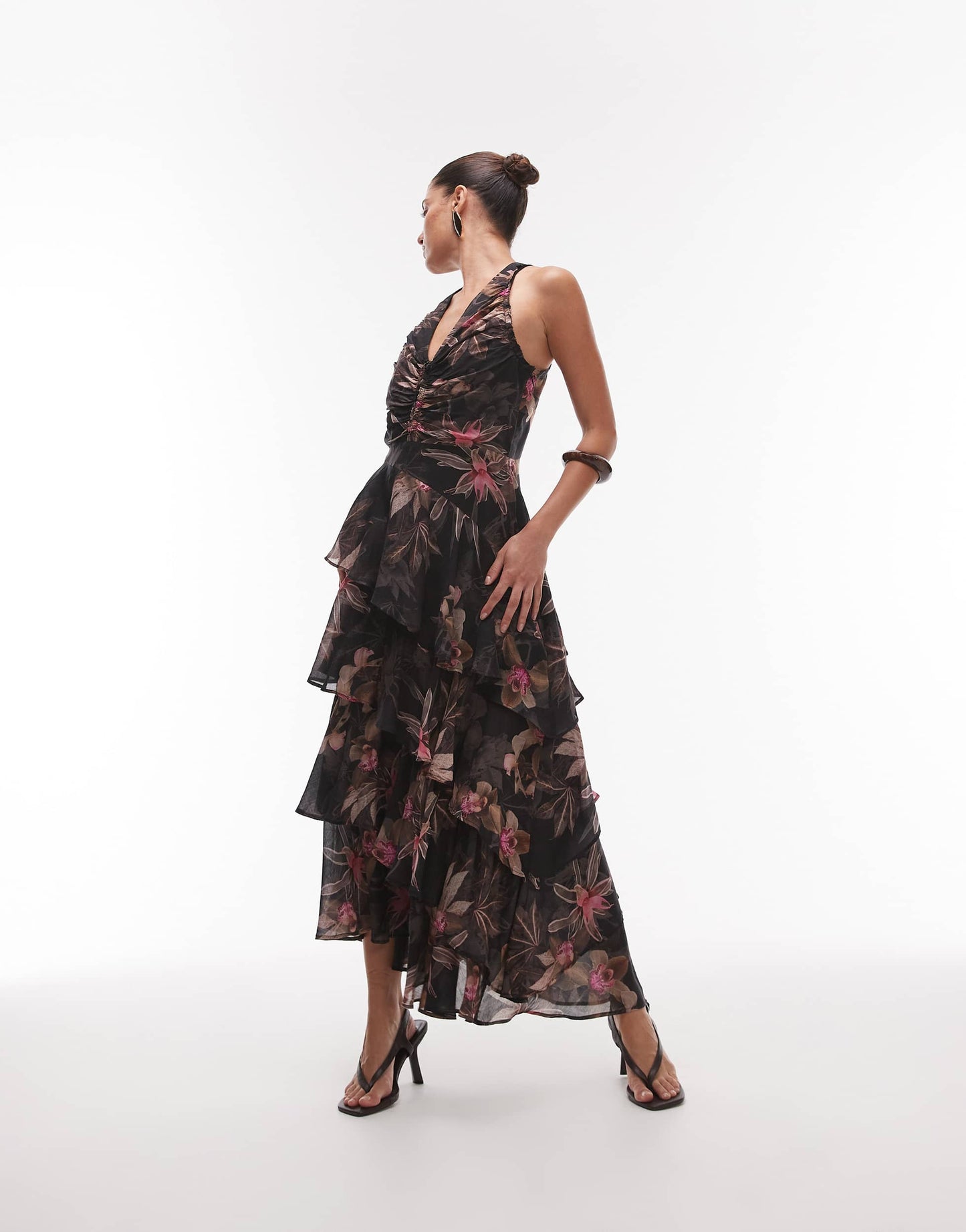 Allsaints cali dress in adena black