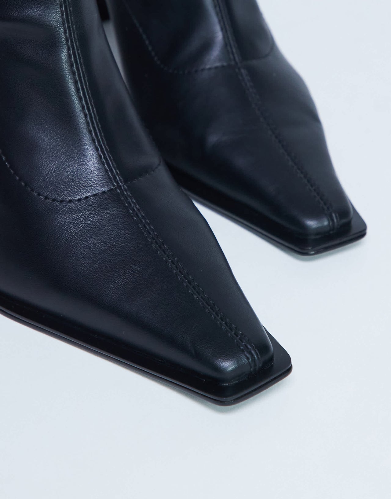 Topshop Nicky chisel toe ankle boot in black