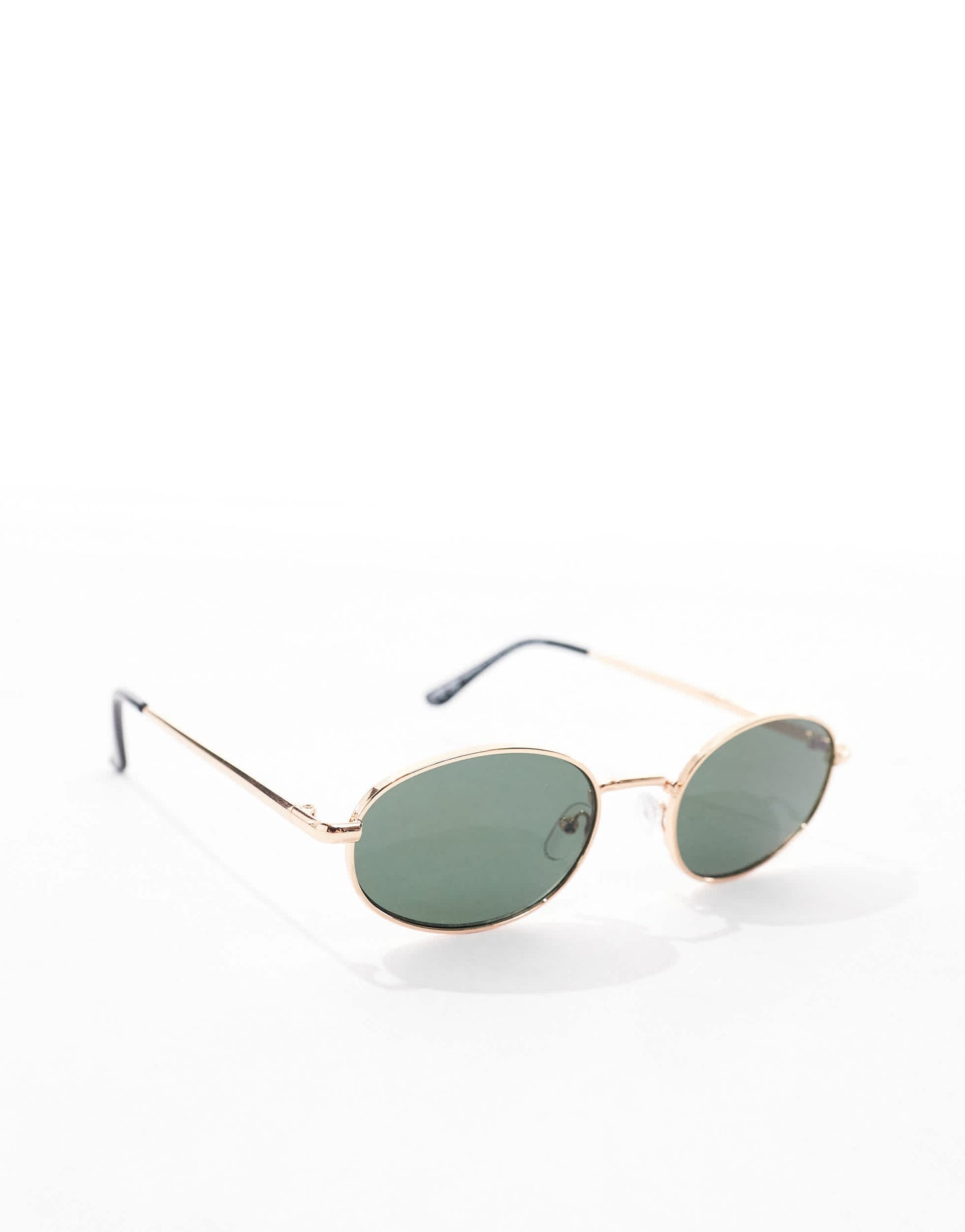 Pull&Bear metal  frame oval sunglasses in gold