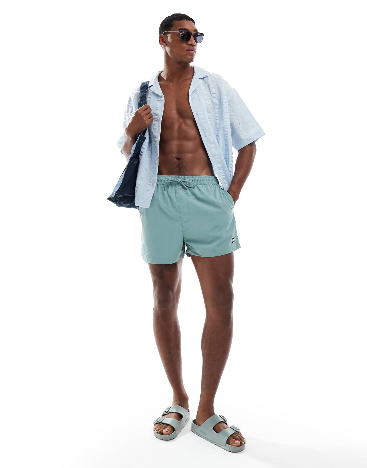 Pull&Bear STWD swimshorts in sage