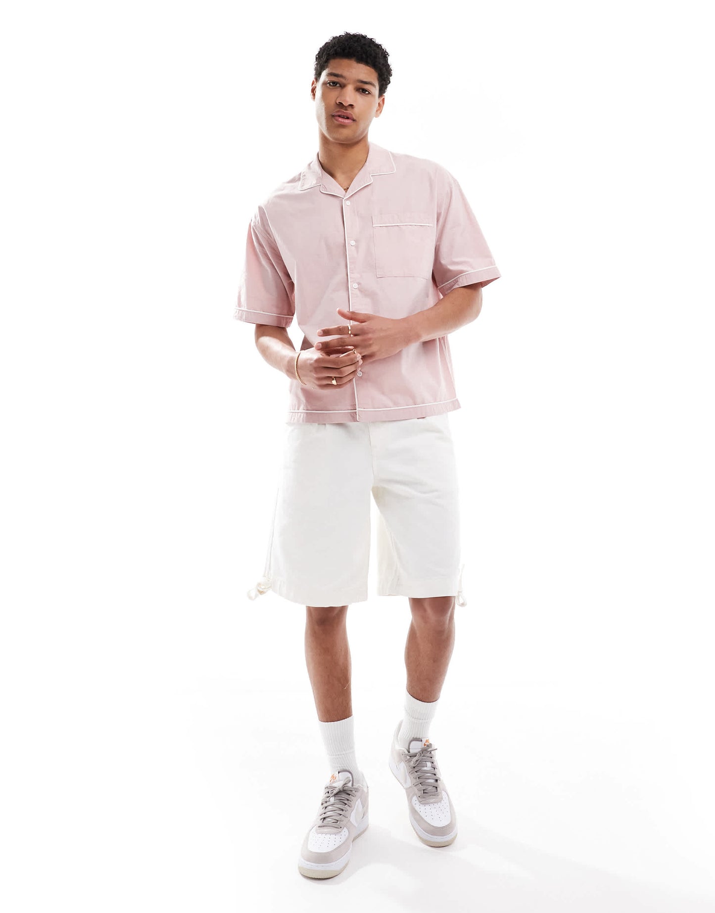 Pull&Bear back embroidering shirt in pink