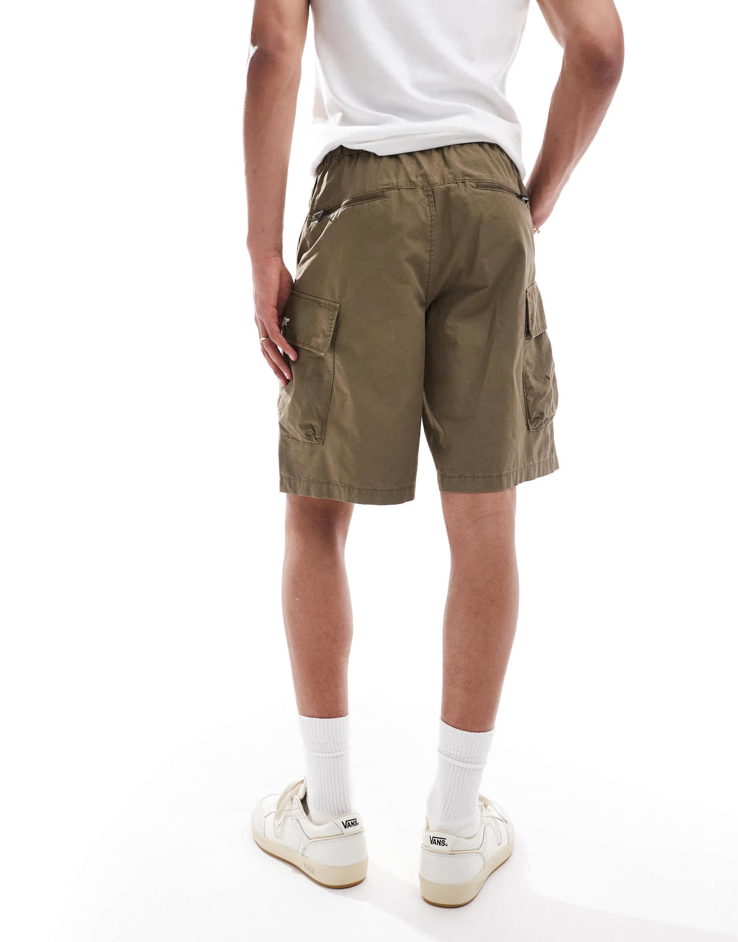 Pull&Bear cargo short in khaki