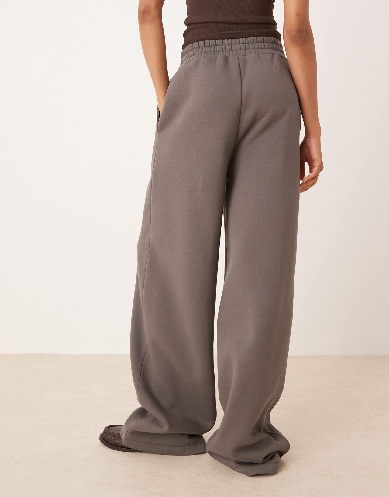 ASOS DESIGN Tall straight leg jogger in grey