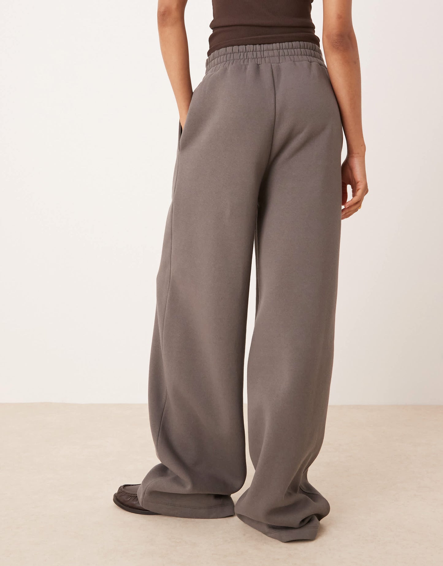 ASOS DESIGN Tall straight leg jogger in grey