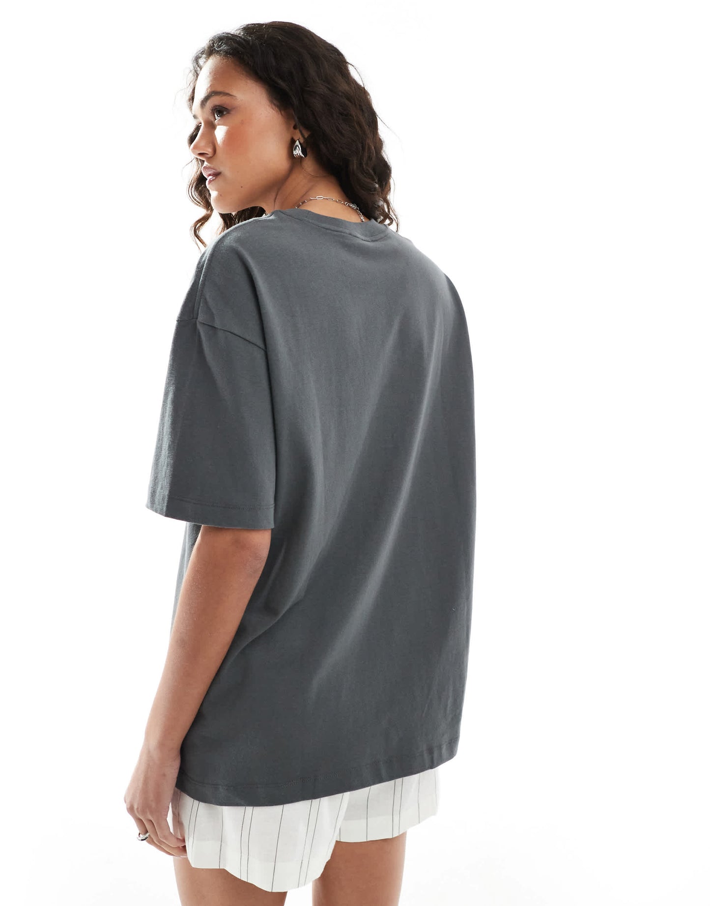 Cotton On oversized boxy tee in graphite