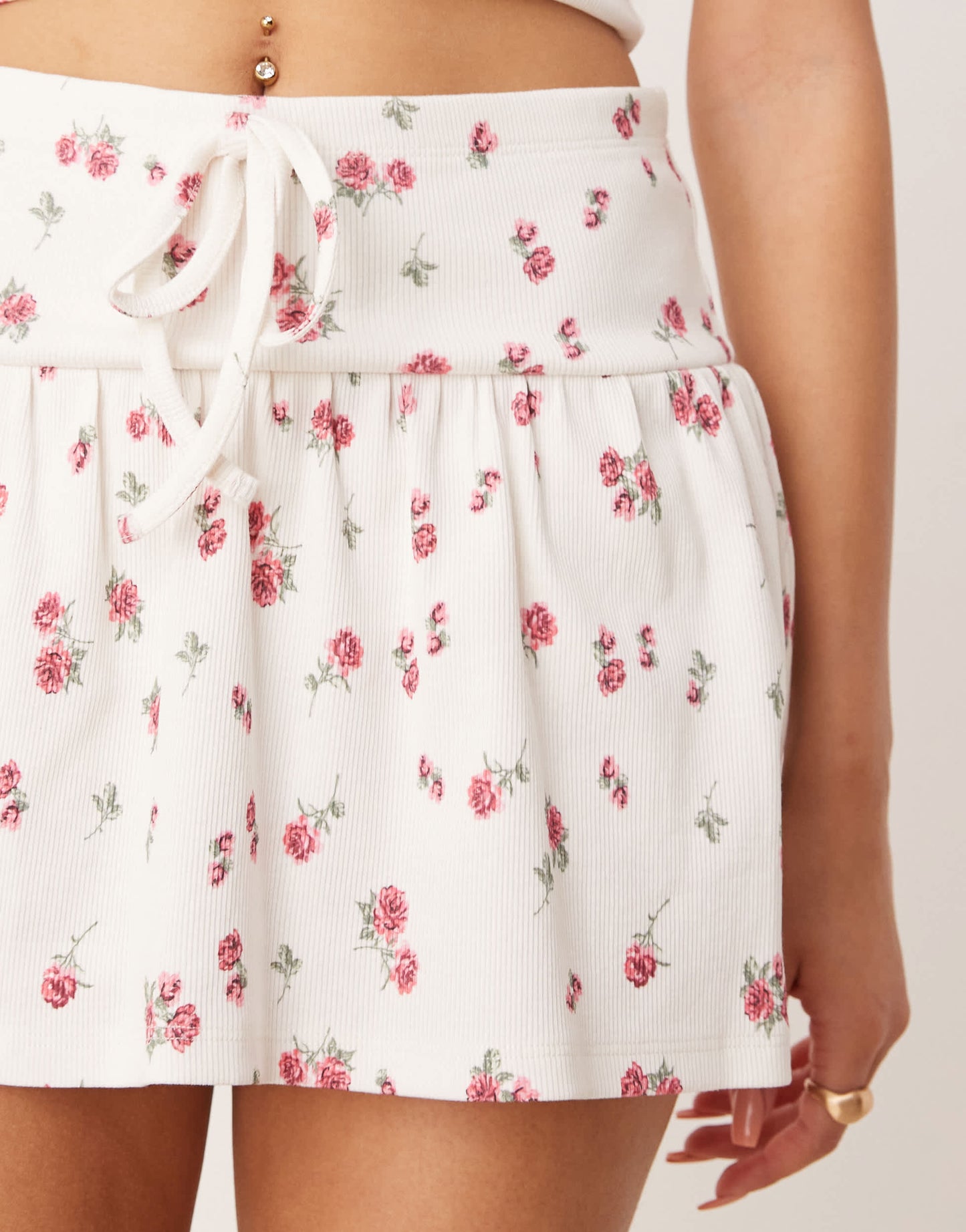 ASOS DESIGN Mini skirt co-ord in ditsy floral