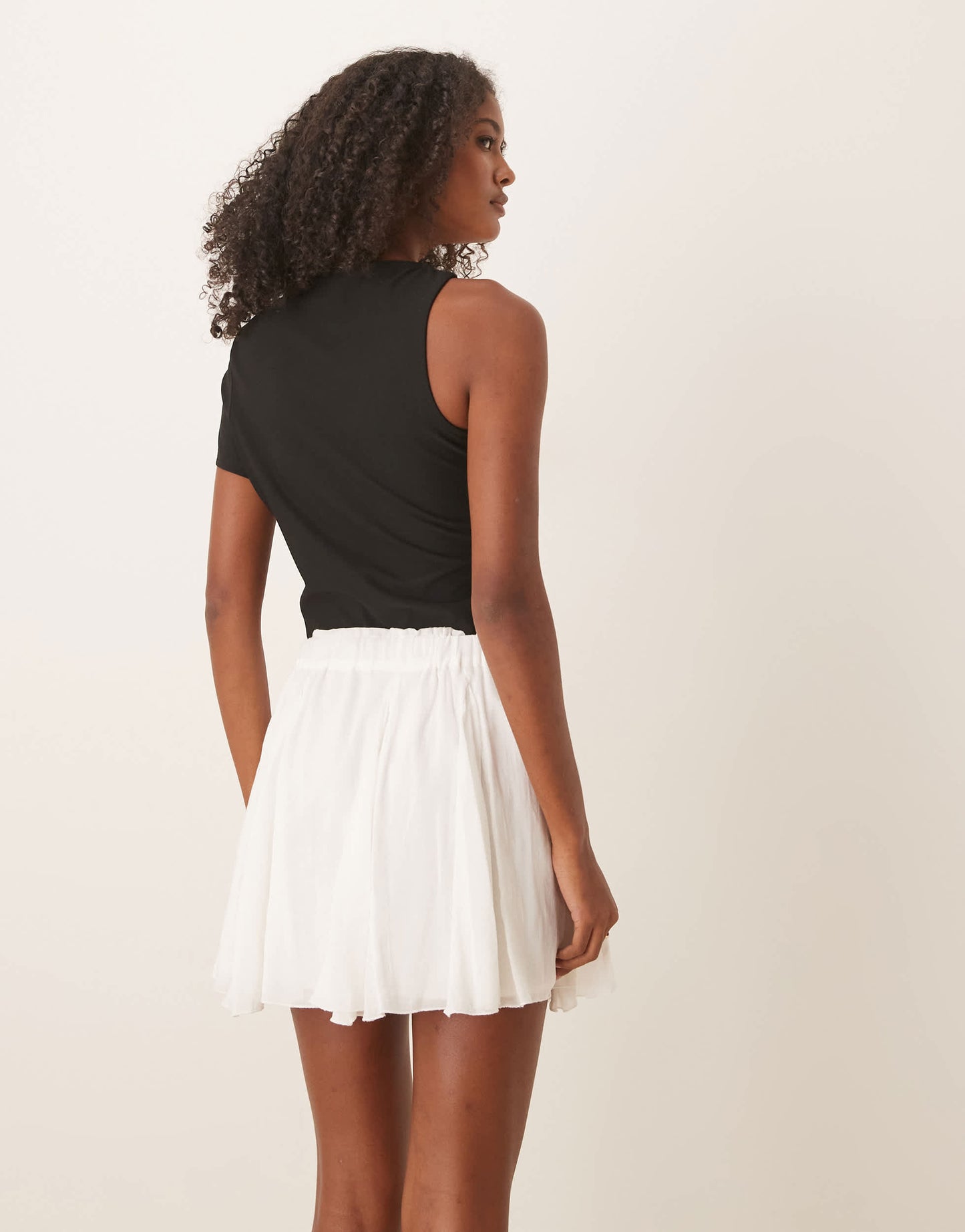 ASOS DESIGN clean hardware detail cut out bodysuit in black