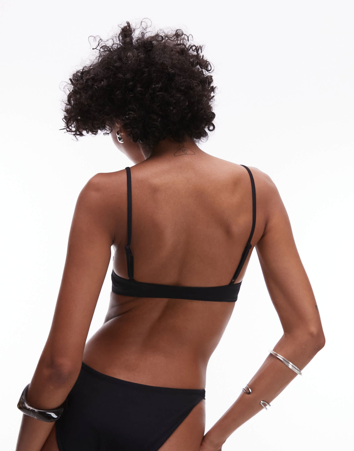 ARKET mix & match smock bikini bottom in black
