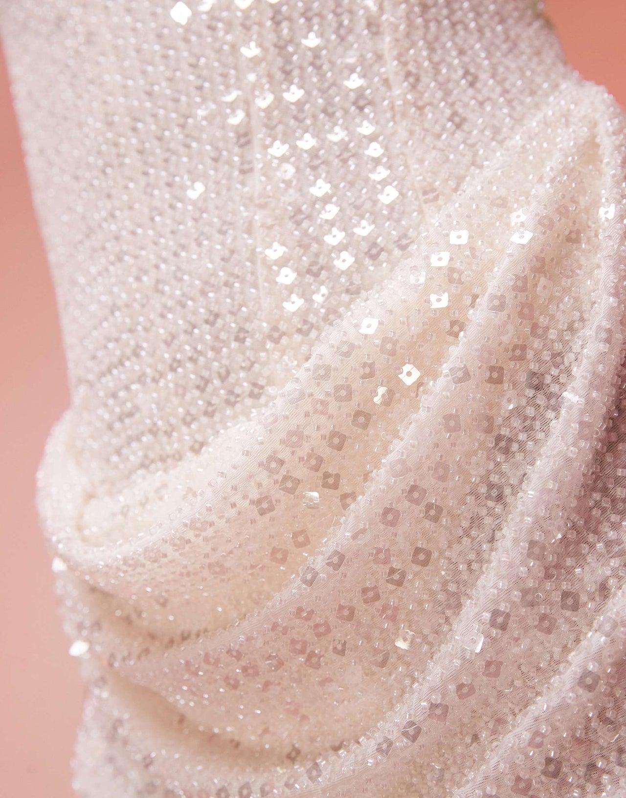 Oh Polly Eliora embellished draped corset midaxi dress in white