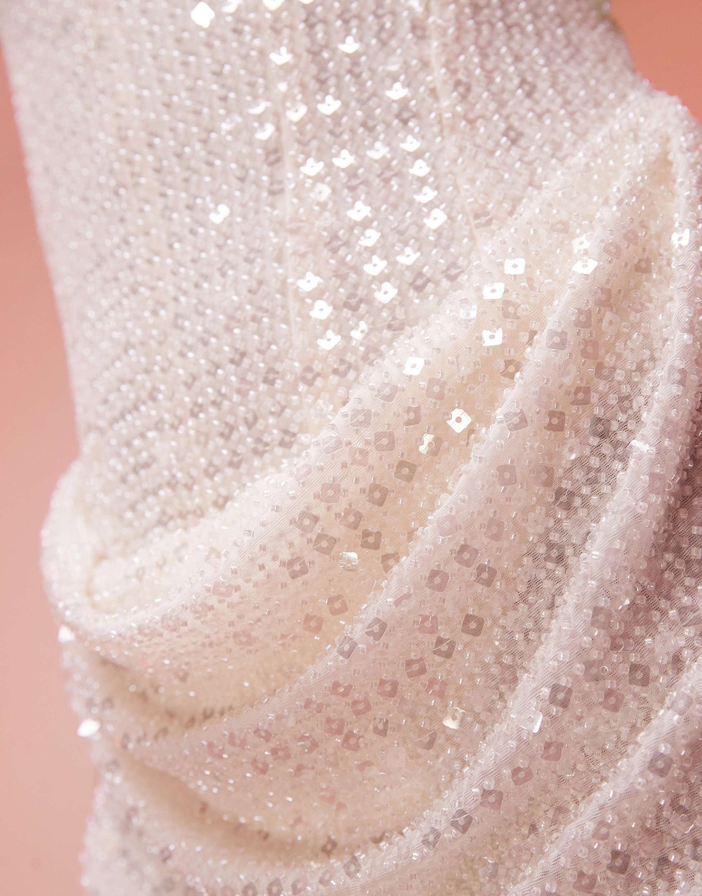 Oh Polly Eliora embellished draped corset midaxi dress in white
