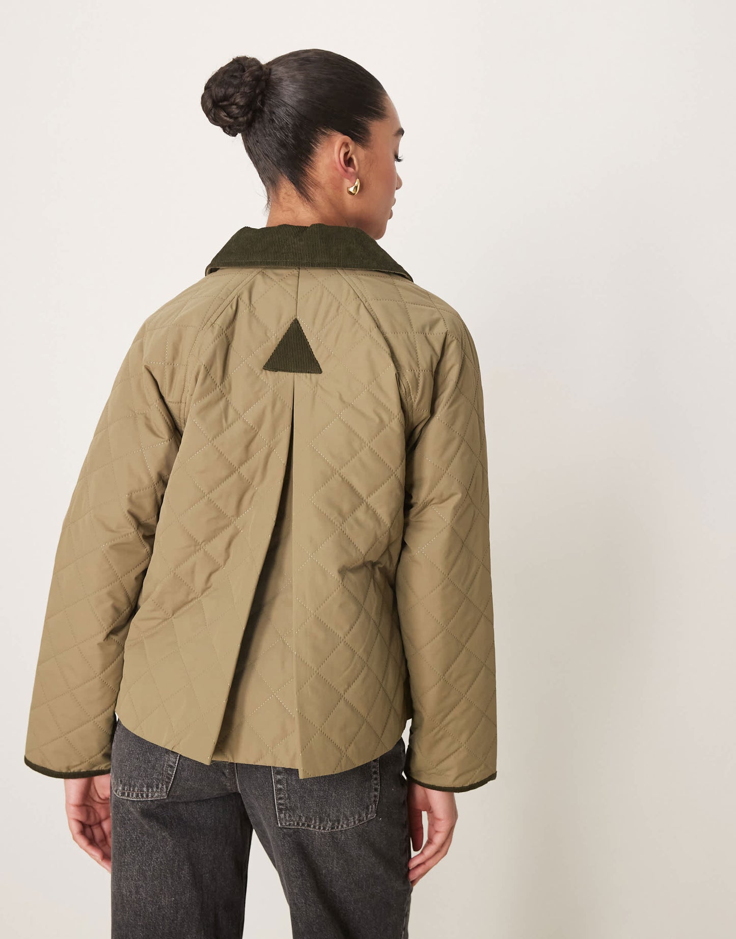 Barbour anise quilted jacket in light dark green/ancient