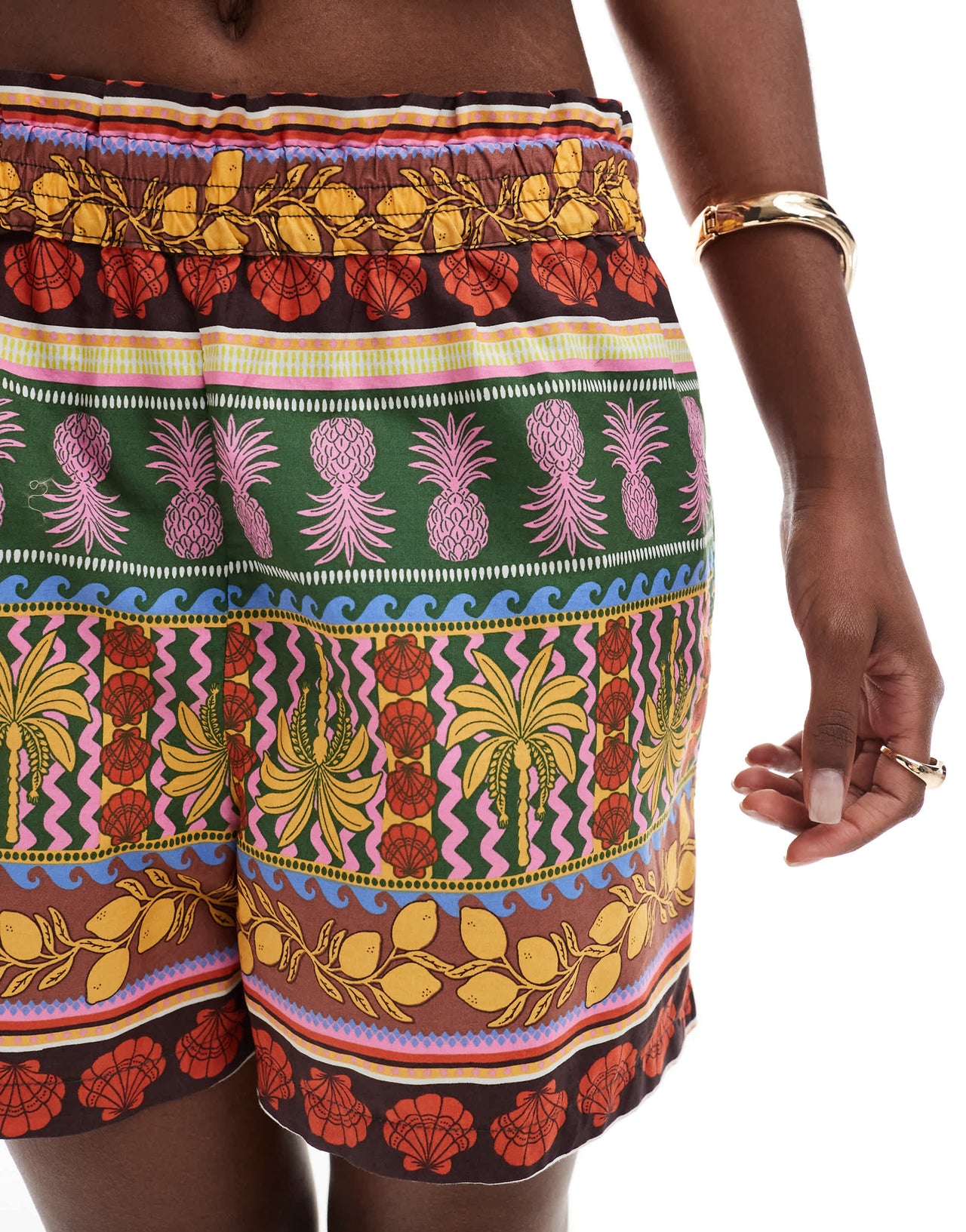 Vero Moda tropical summer printed short co-ord in multicolour