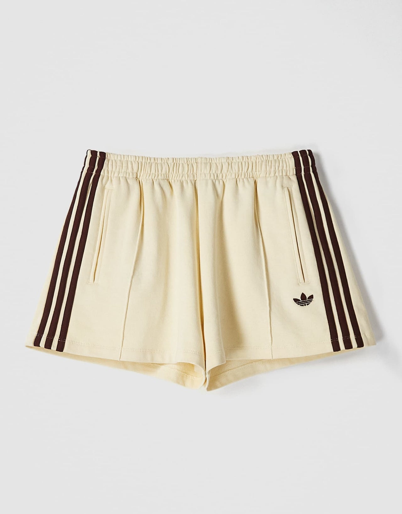 adidas Originals x ASOS jersey mini short in buttermilk