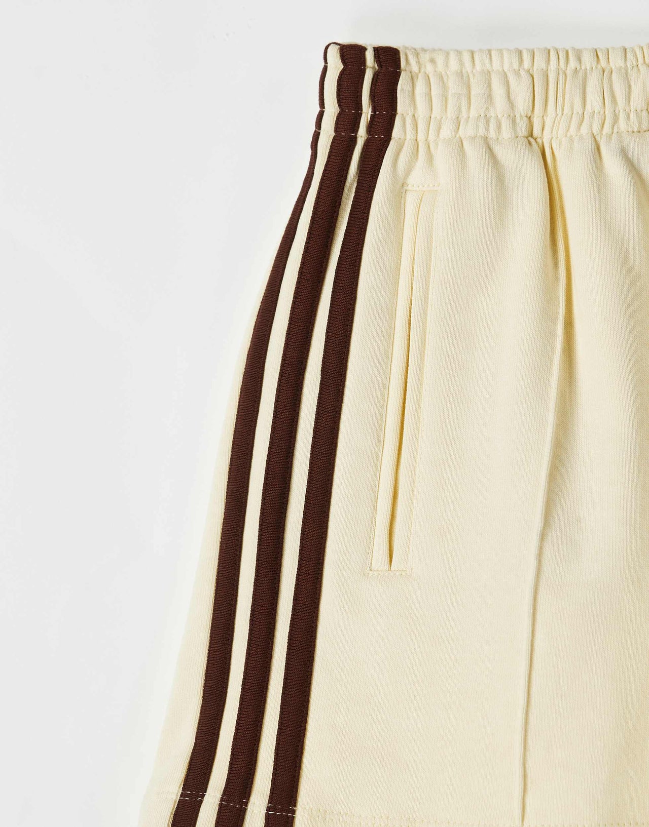 adidas Originals x ASOS jersey mini short in buttermilk