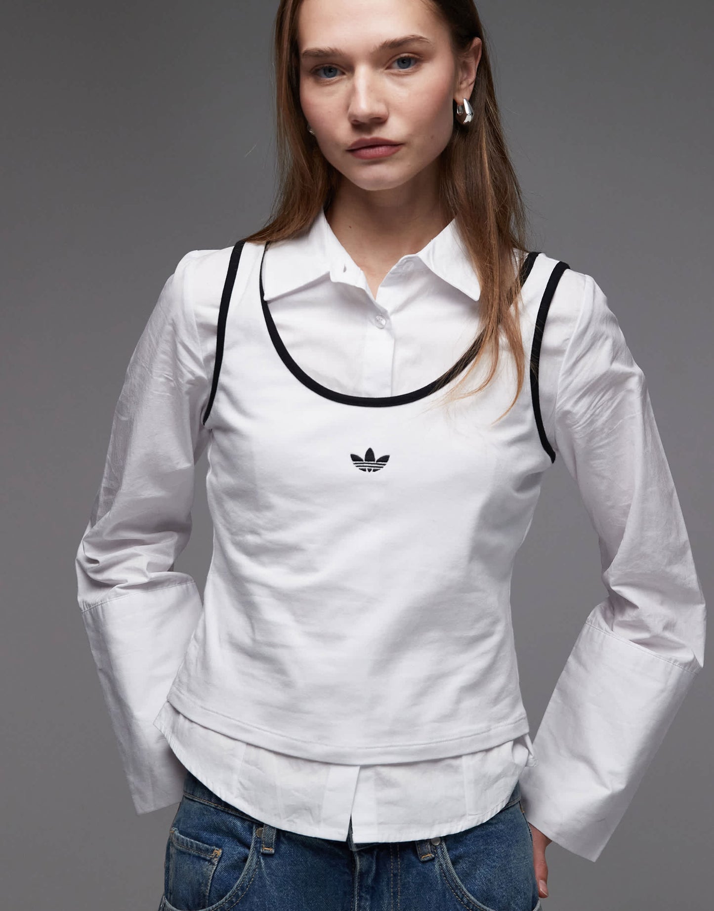 adidas Originals x ASOS vest in white