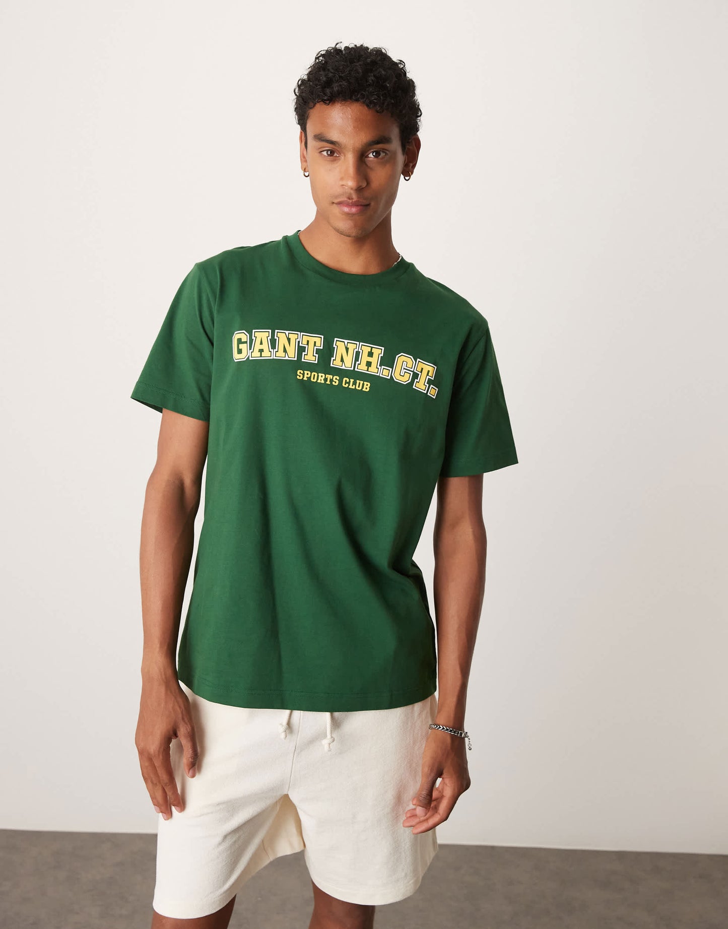 GANT collegiate logo t-shirt in green