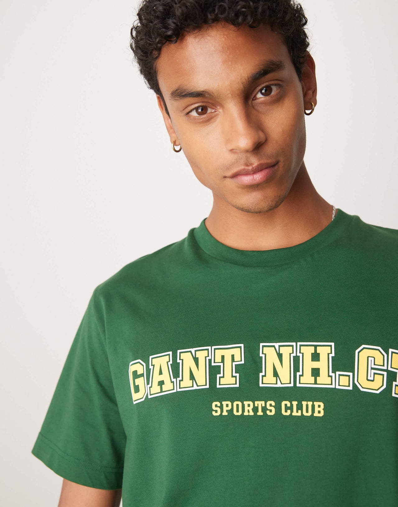 GANT collegiate logo t-shirt in green