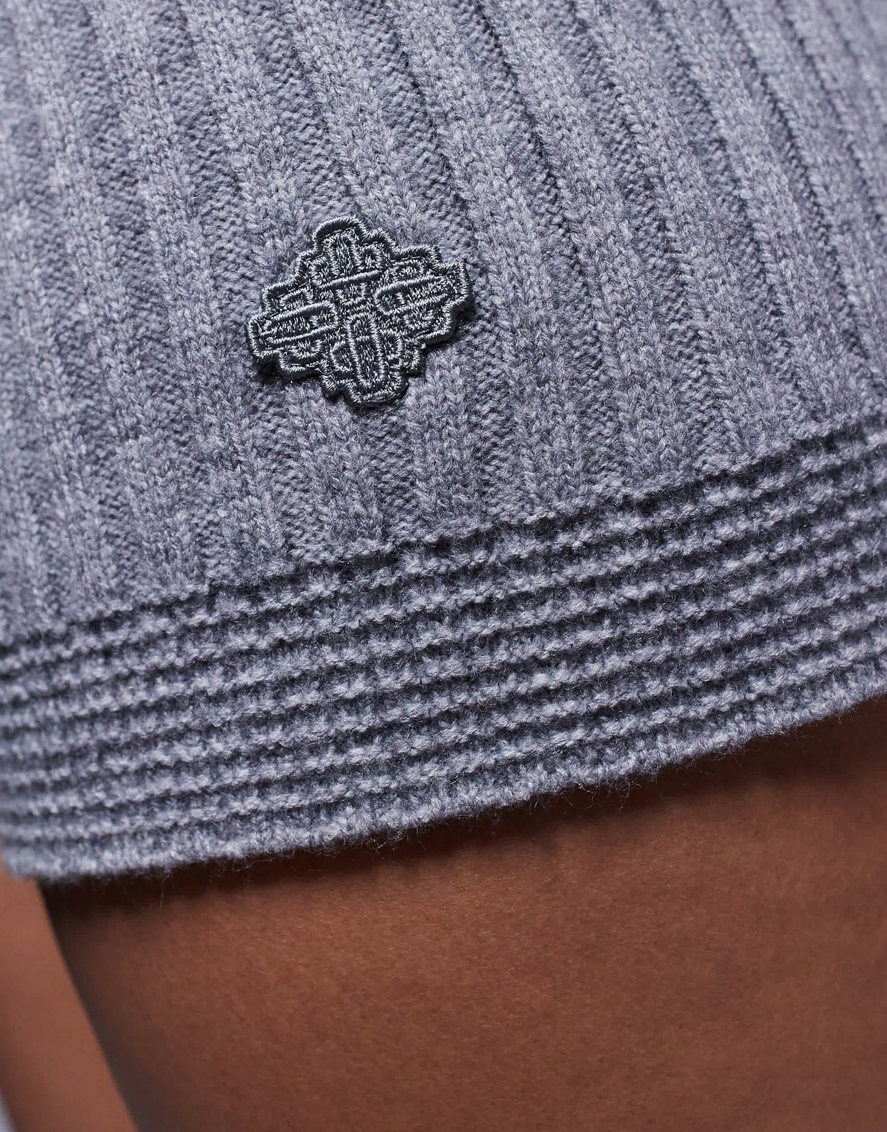 The Couture Club knitted shorts in grey