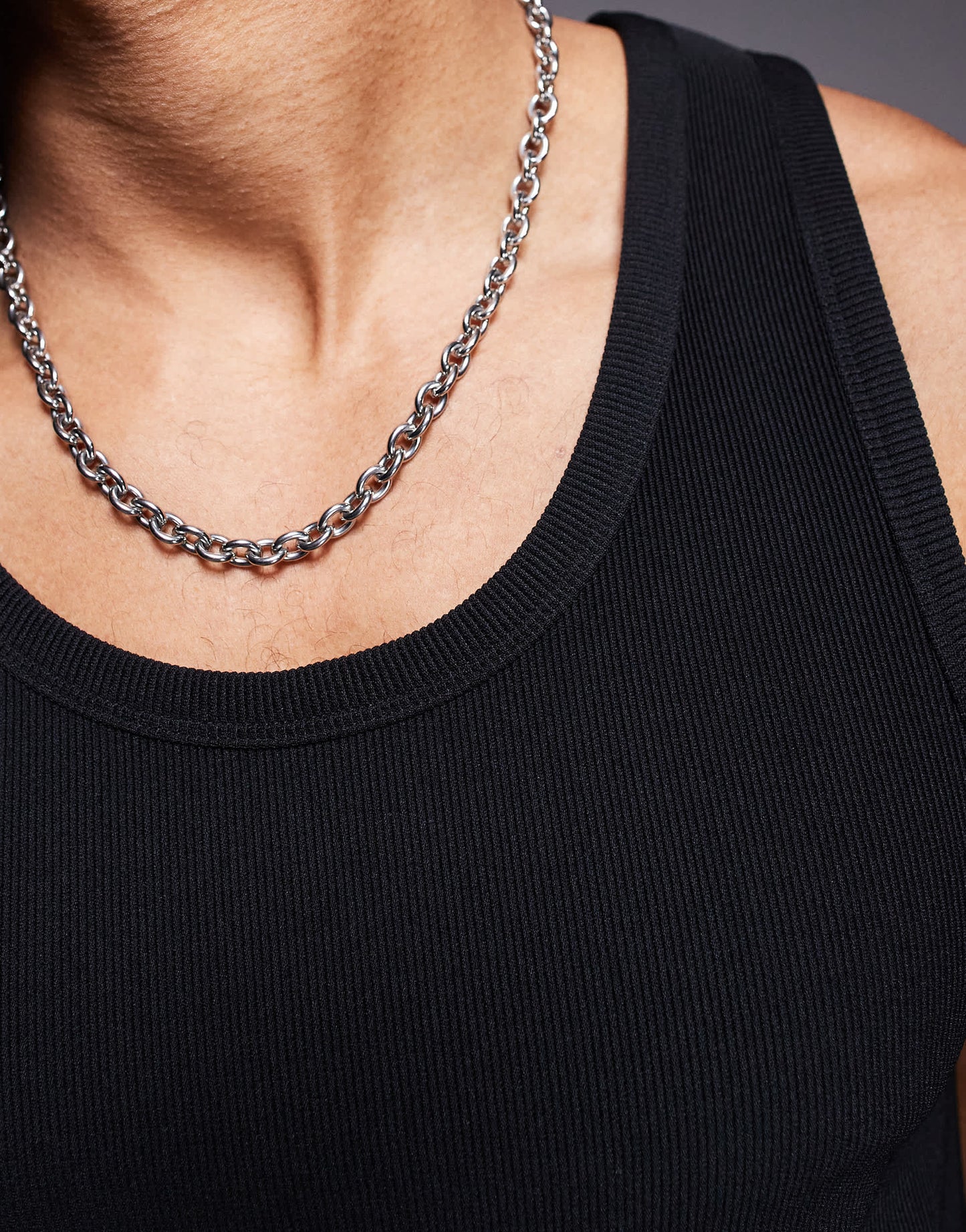The Couture Club heavyweight textured knitted vest in black