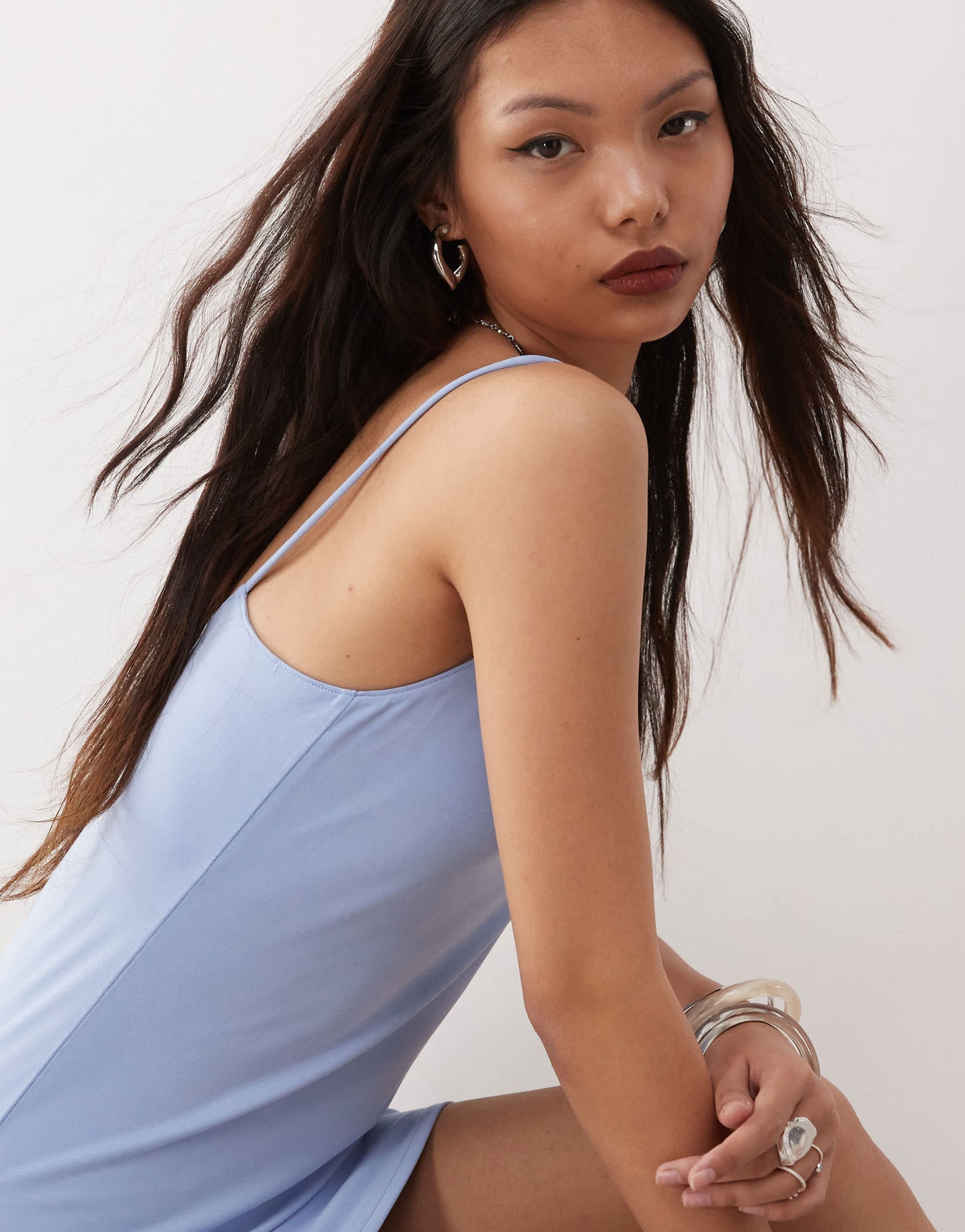 Weekday mini dress in blue