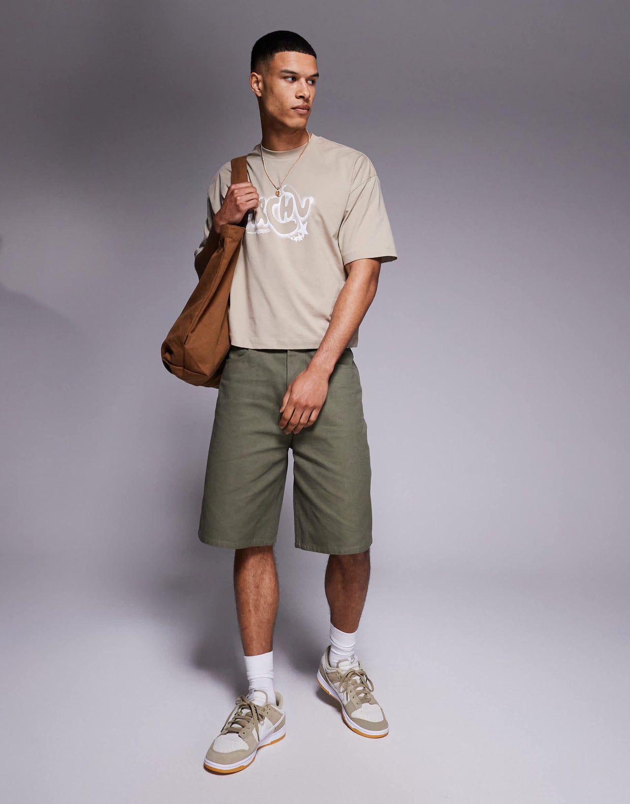 ASOS DESIGN boxy oversized graphic tee with text graphic