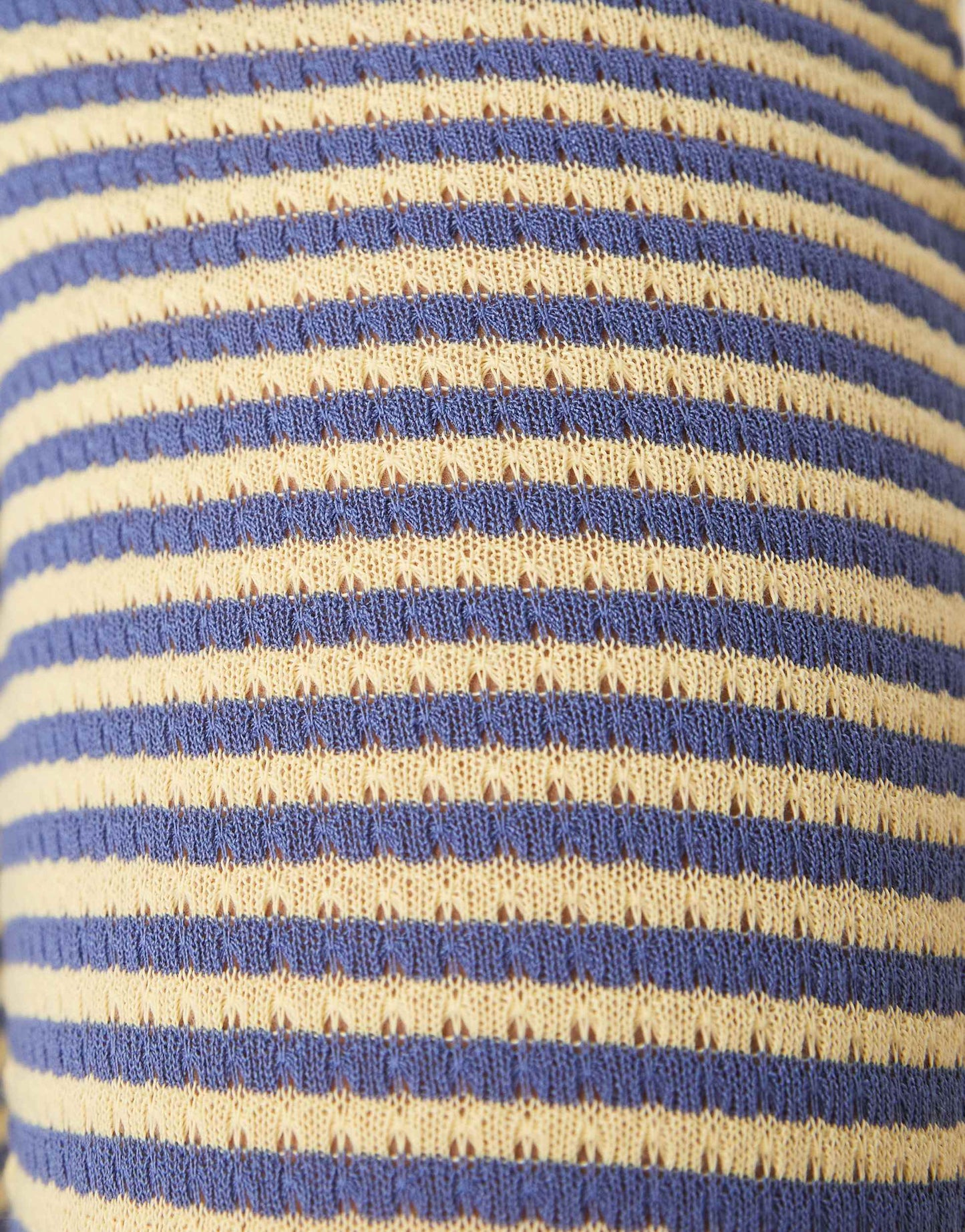 ASOS DESIGN knitted wide leg trouser co-ord in blue and yellow stripe