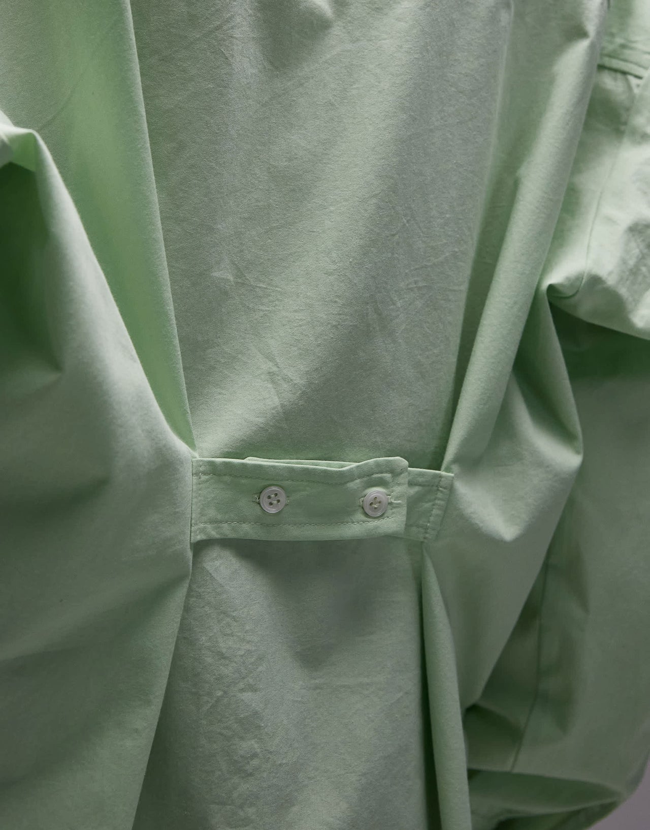 ASOS DESIGN oversized shirt with tab back detail in green