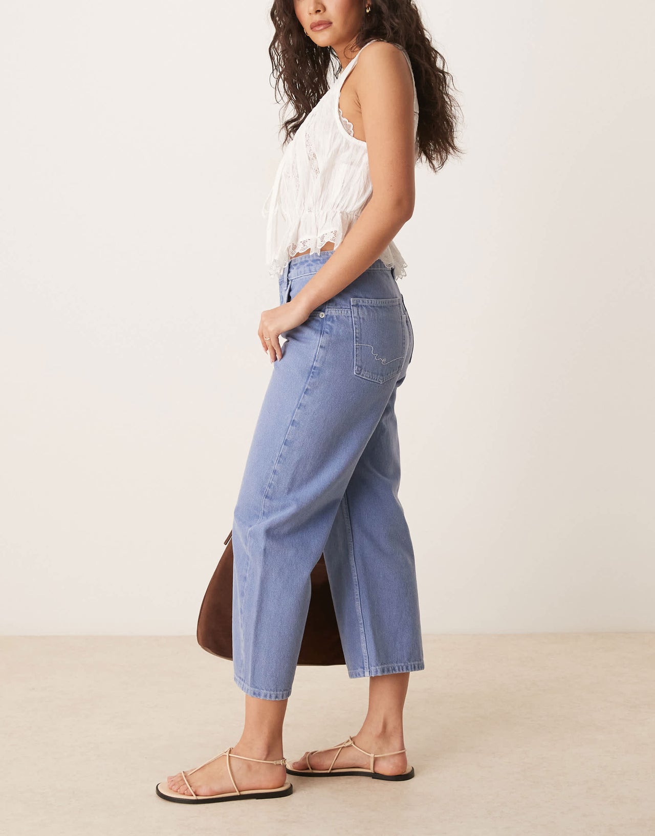 Free People deep trance mid rise straight leg jeans in ocean blue