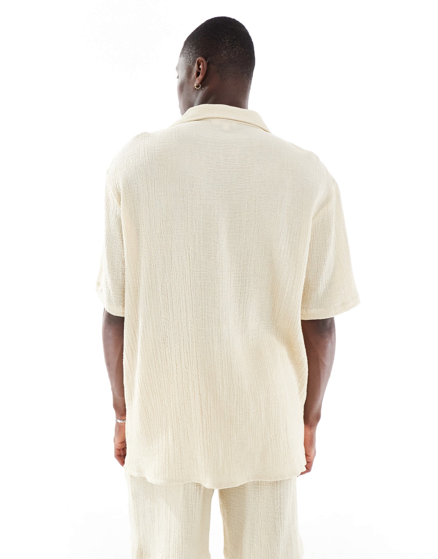 Sol Beach soft touch beach shirt in cream