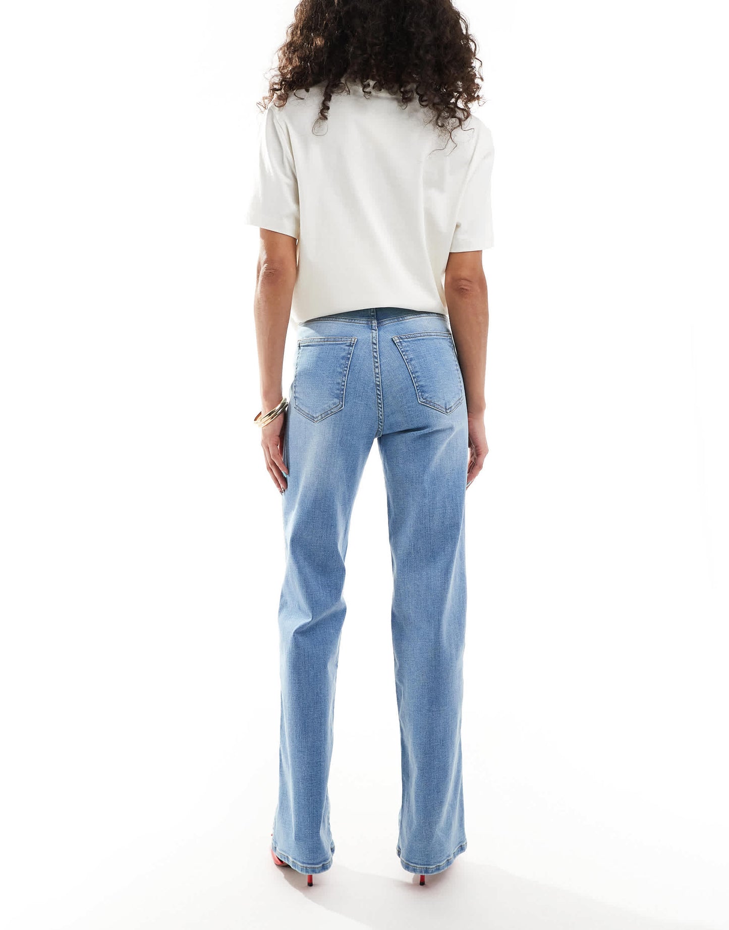 Dr Denim Moxy straight leg jeans in vale light wash blue