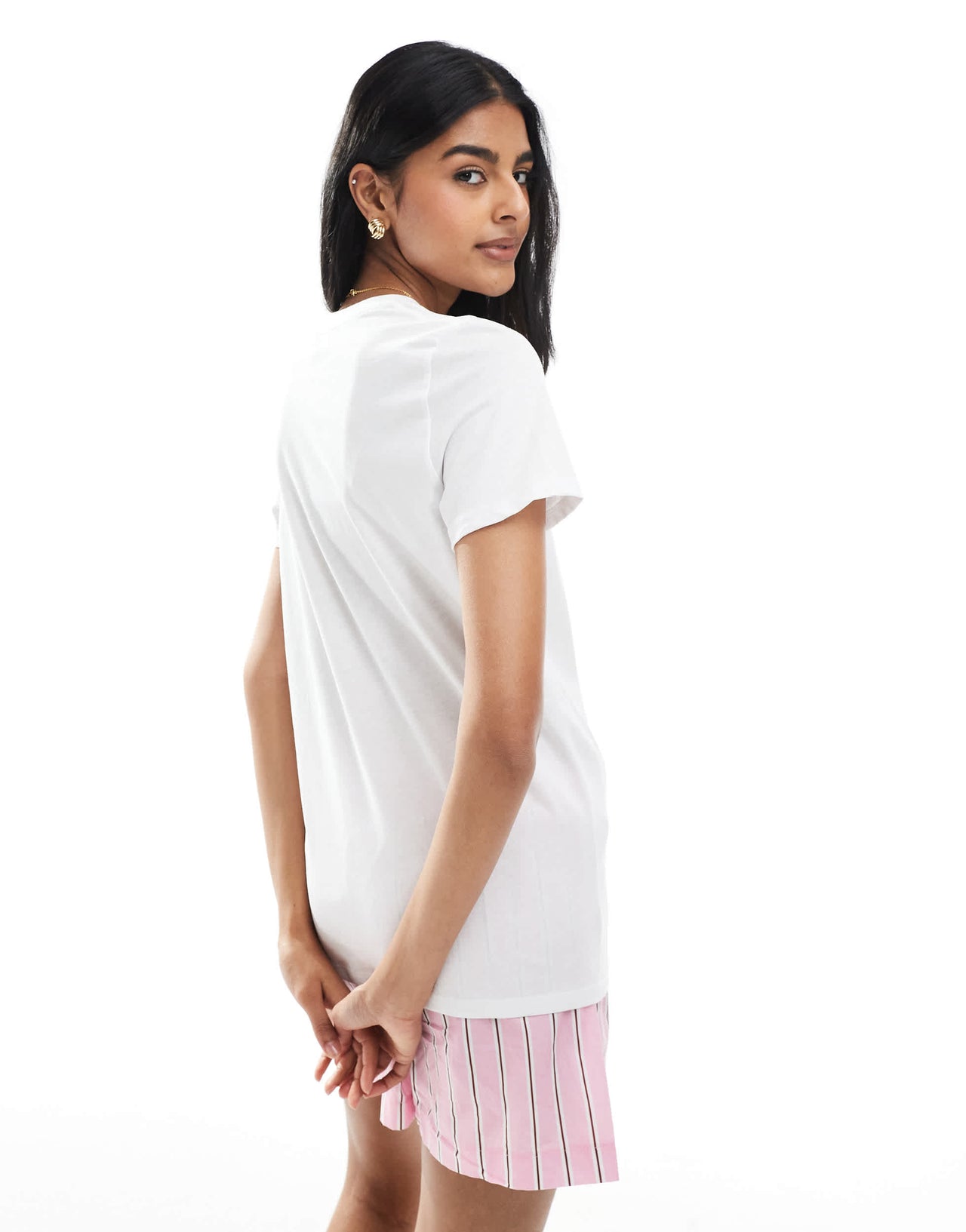 New Look Pasta Please logo t-shirt in white