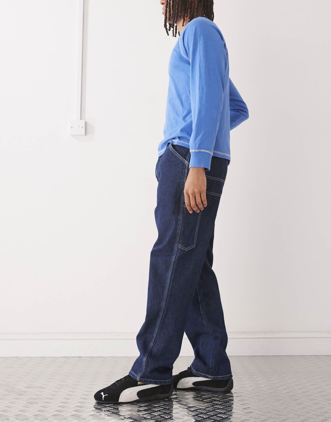 Deus Ex Machina big fella denim pants in indigo