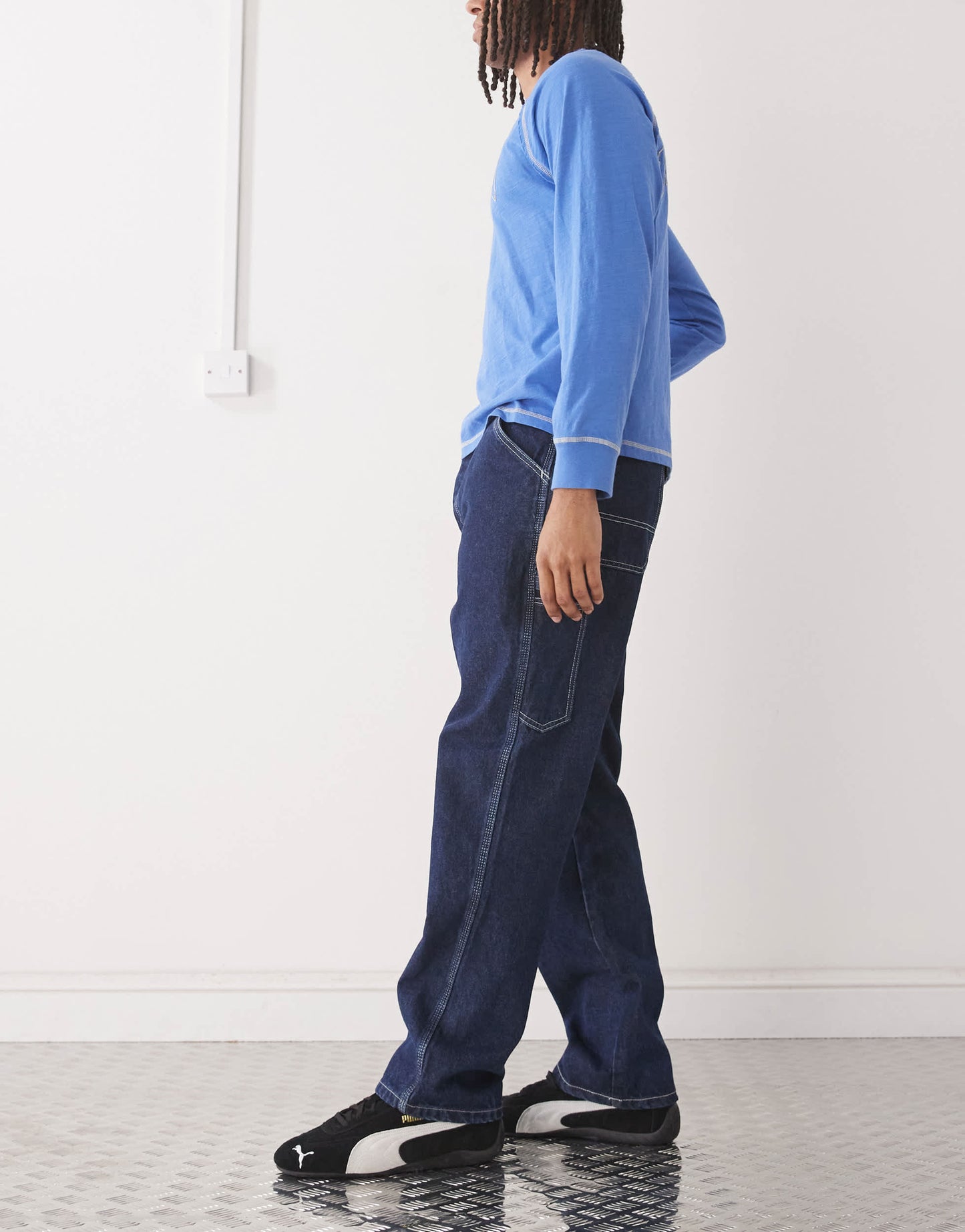 Deus Ex Machina big fella denim pants in indigo
