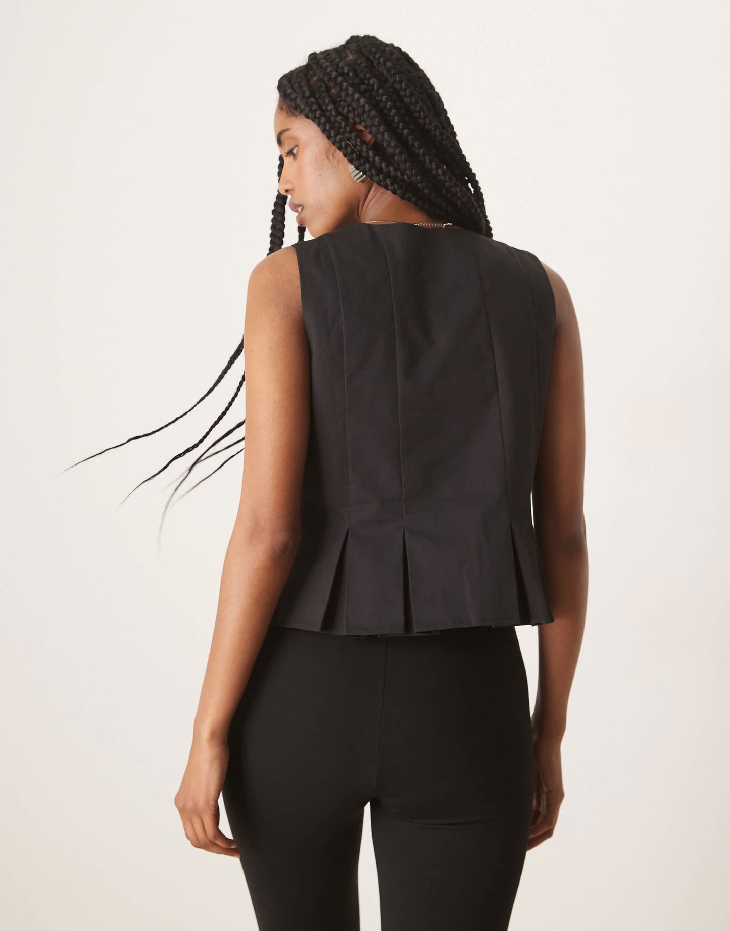 Nobody's Child Ezia tie front waistcoat in black