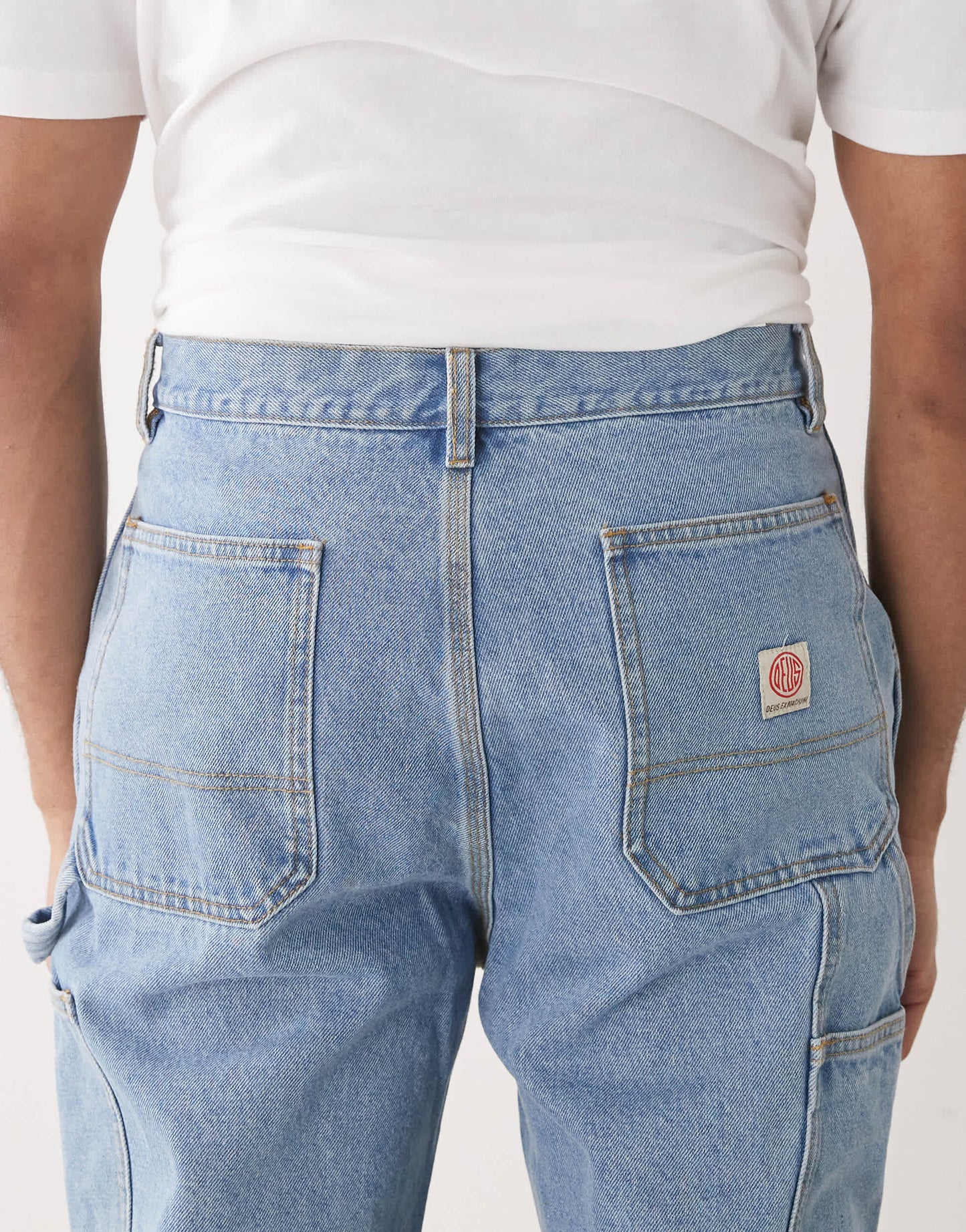 Deus Ex Machina big fella denim pants in light blue