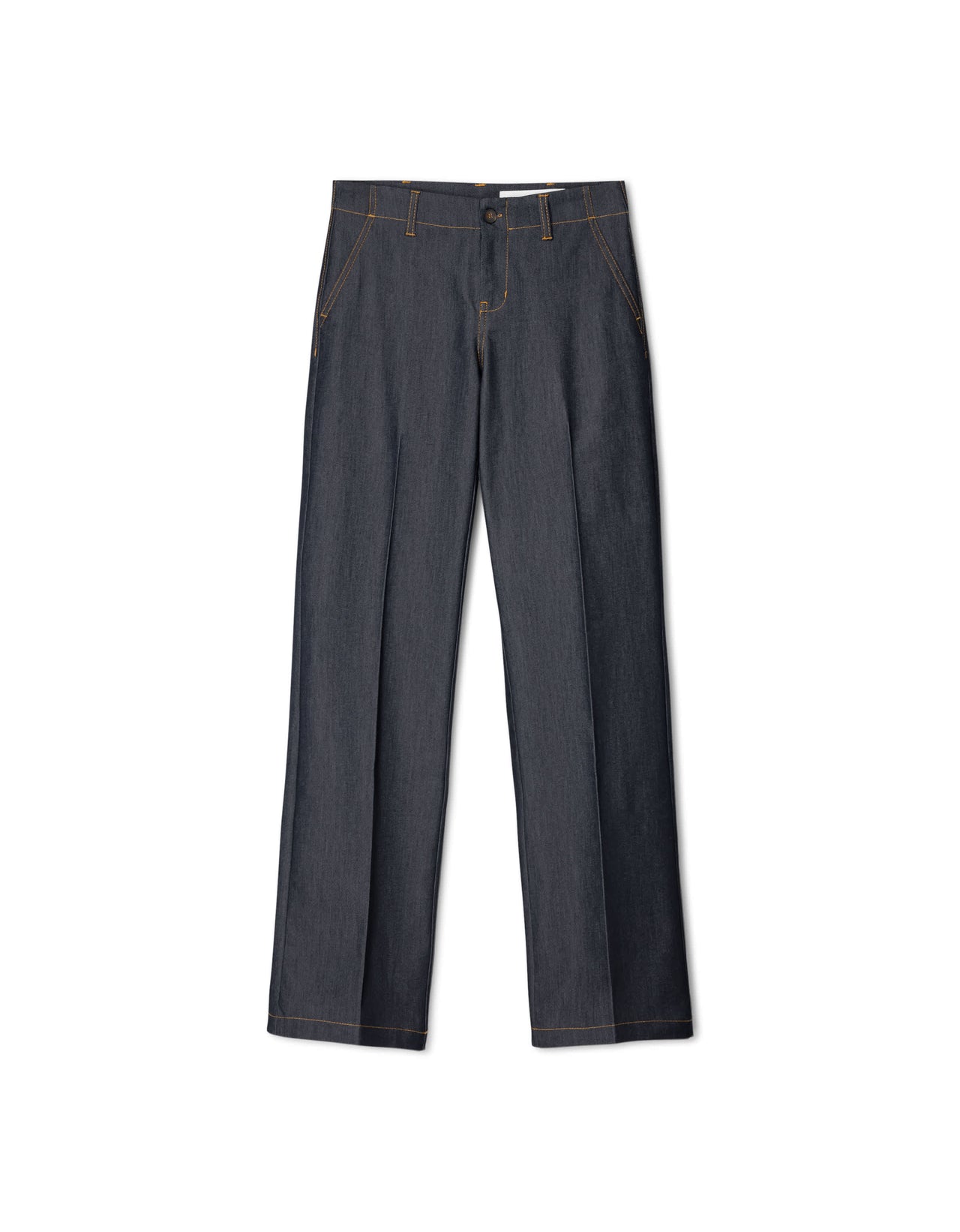 Bershka drawstring waist wide leg jeans in indigo wash
