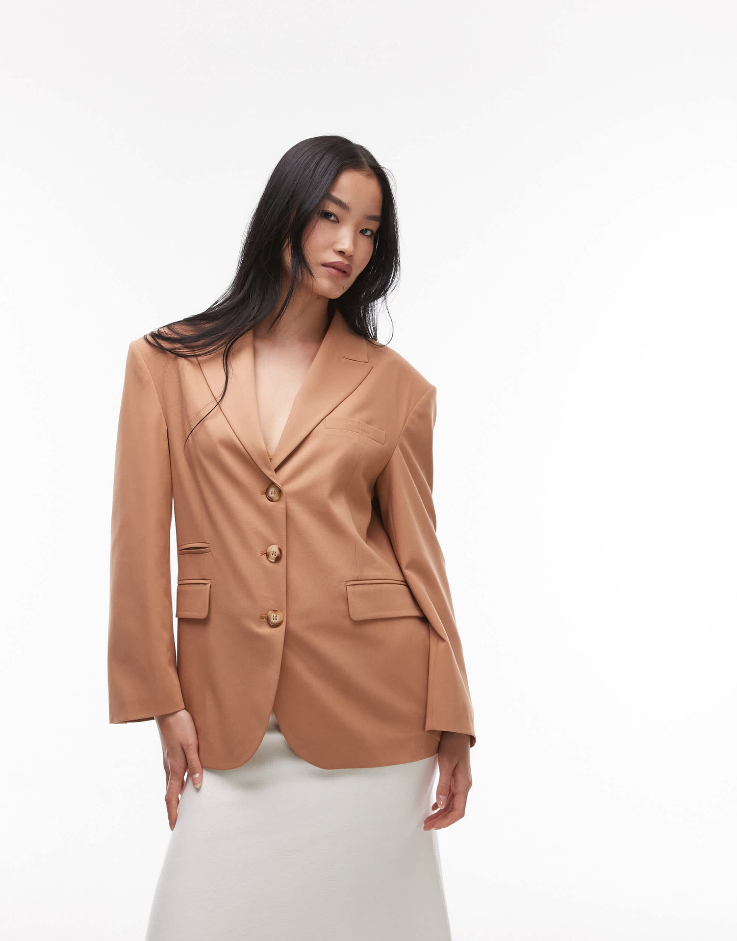 ASOS DESIGN oversized blazer co ord in camel