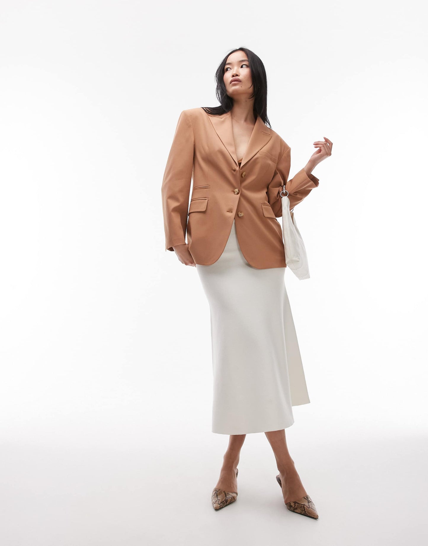ASOS DESIGN oversized blazer co ord in camel