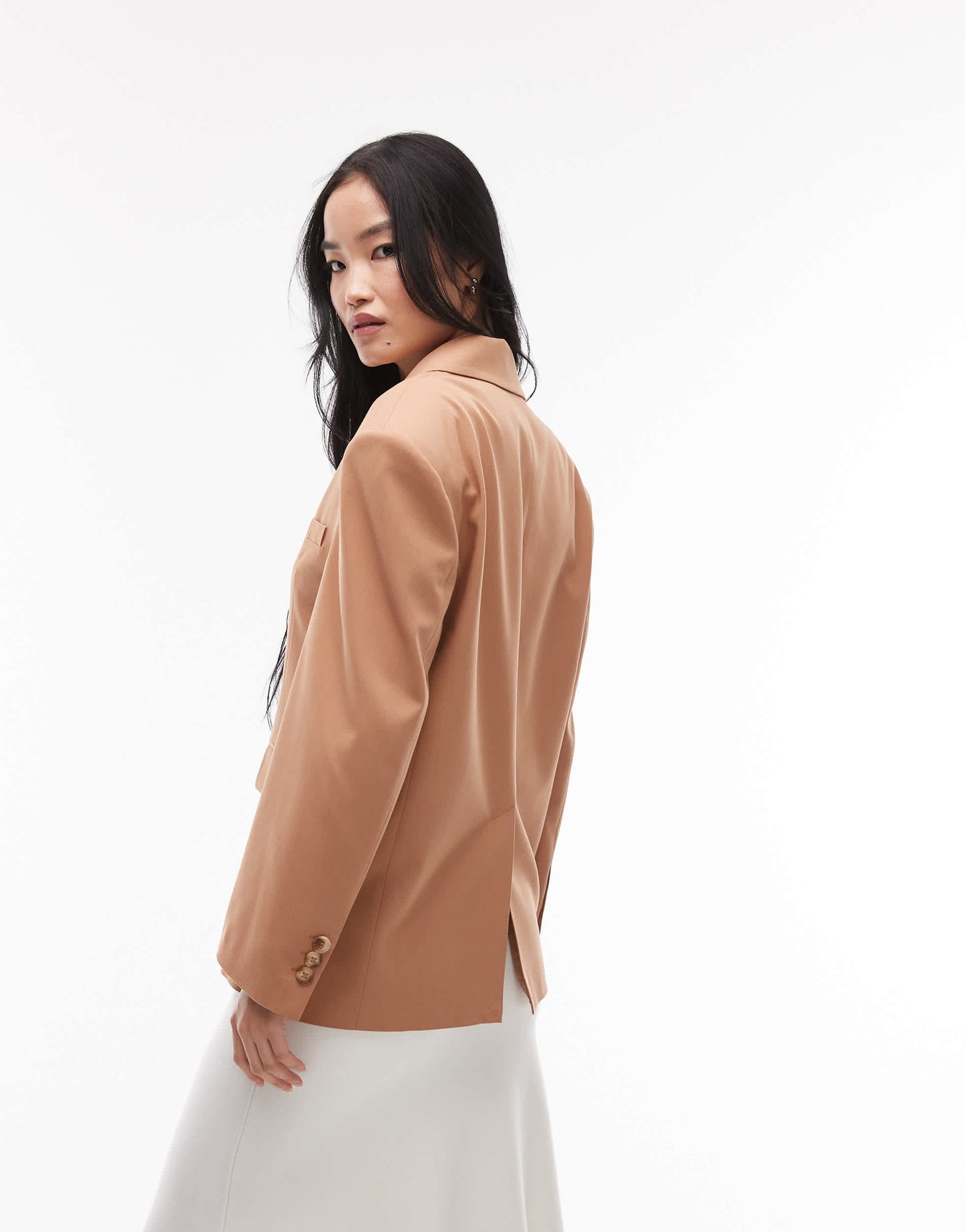 ASOS DESIGN oversized blazer co ord in camel