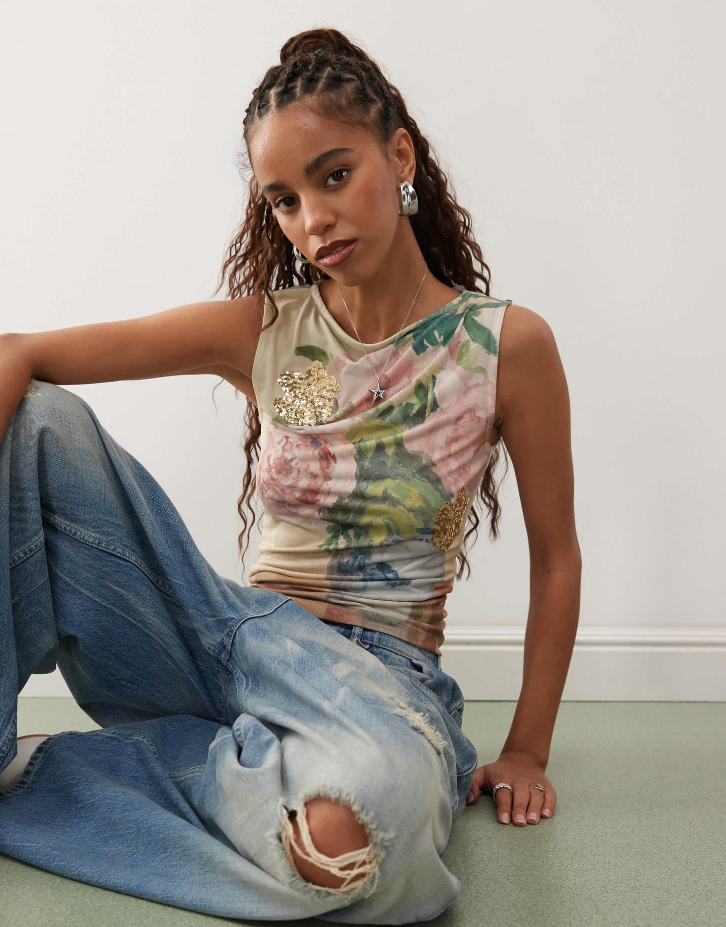 Reclaimed Vintage licensed Ashmolean tank with applique