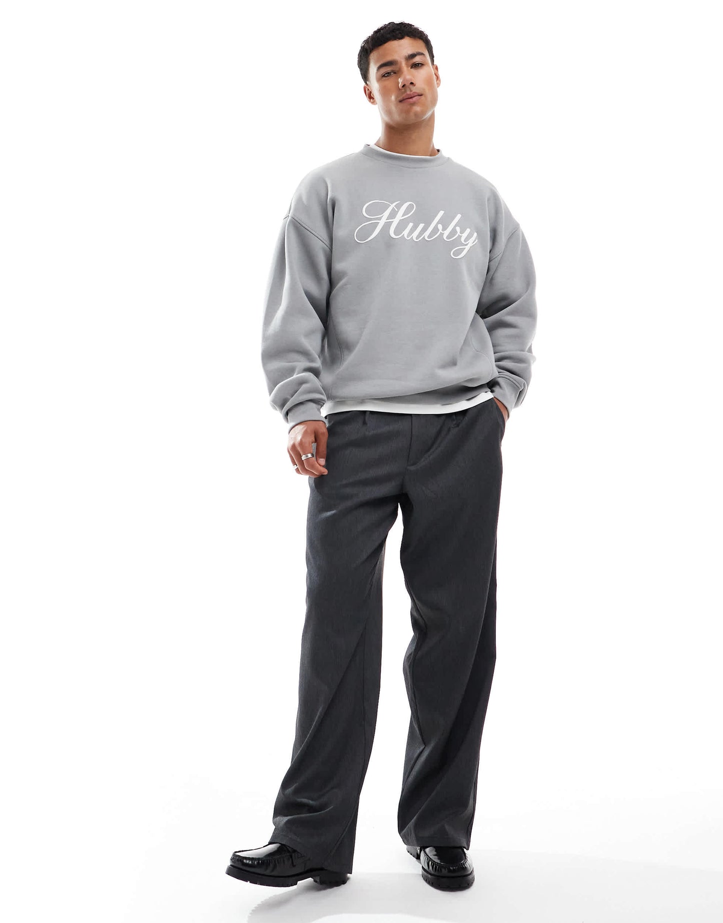 Six Stories Hubby sweatshirt in grey