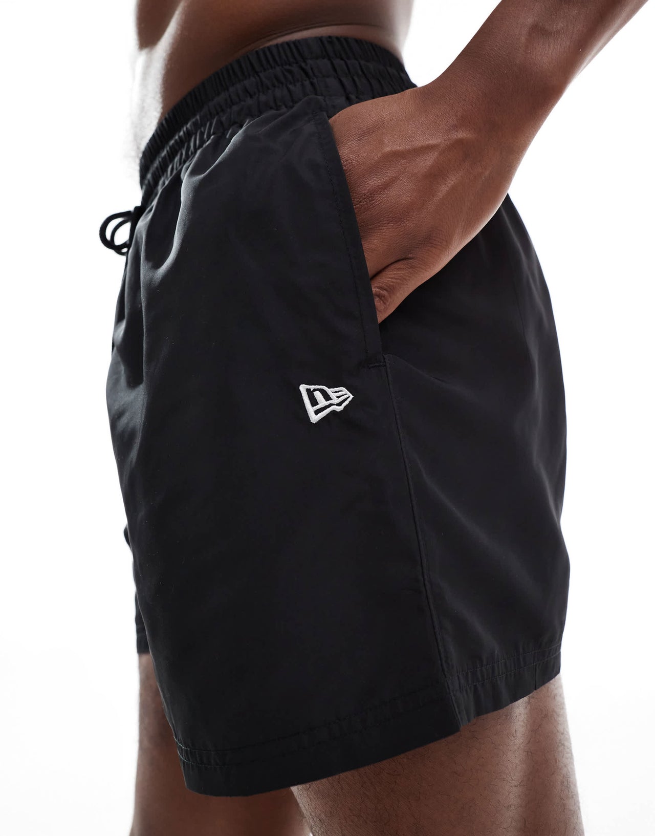 New Era swim short in black