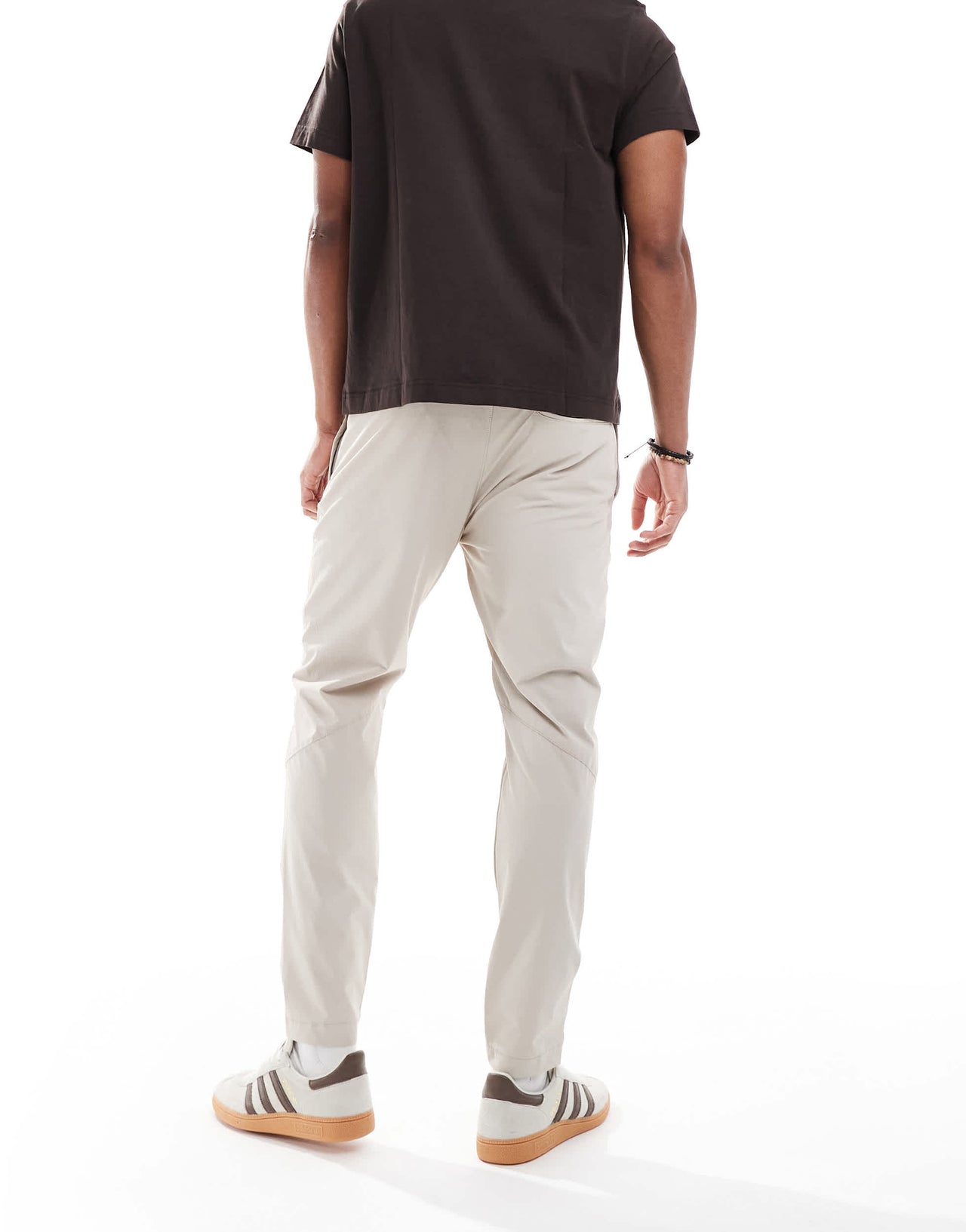 Brave Soul drawstring trousers in stone