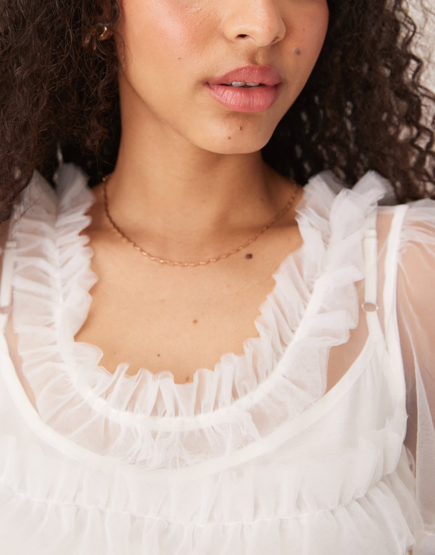 Dream Sister Jane Heather tulle mini dress in ivory